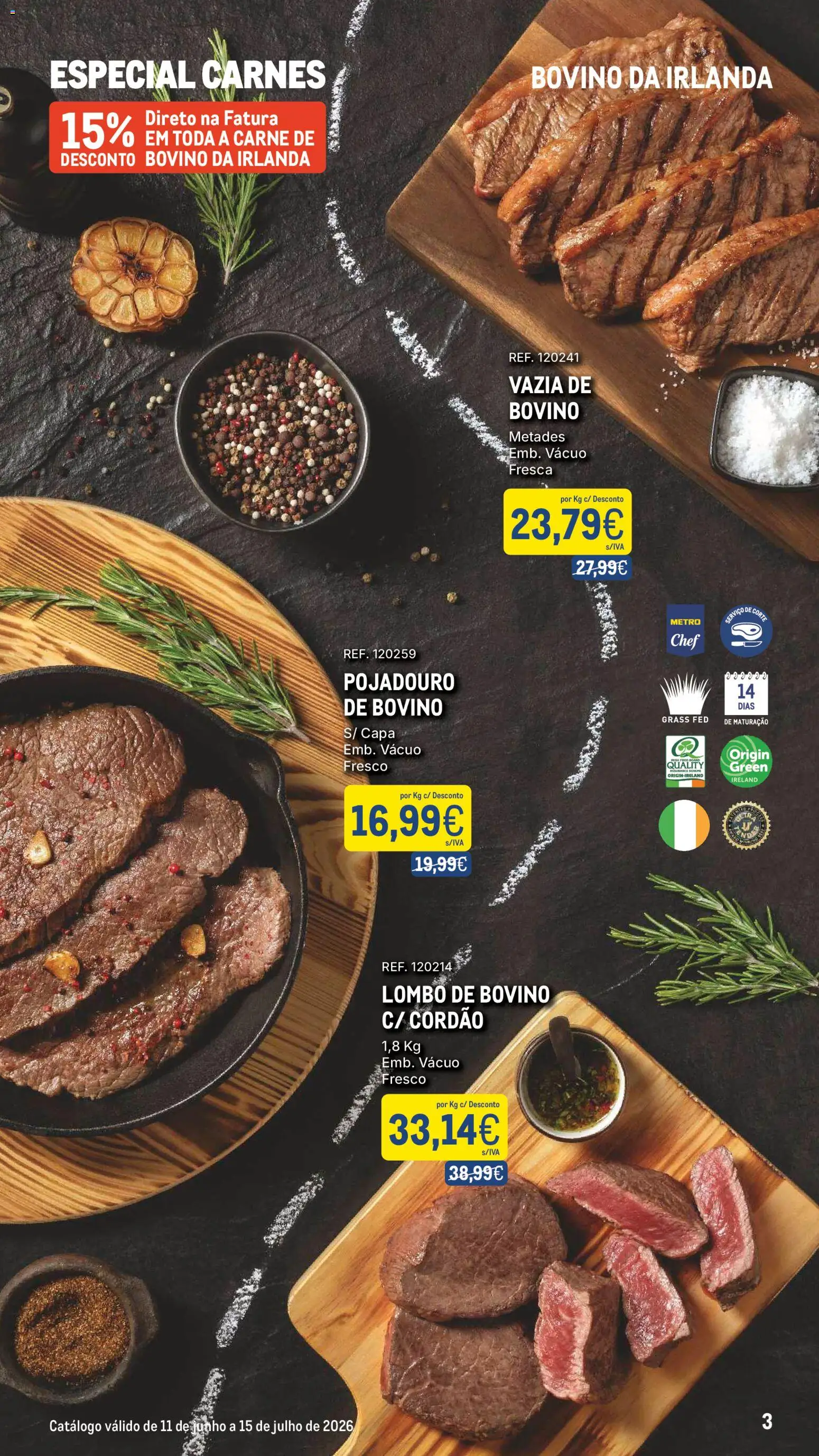 Makro Especial Carnes │ válido de 11.06.2026 | Página: 3 | Produtos: Lombo, Carne