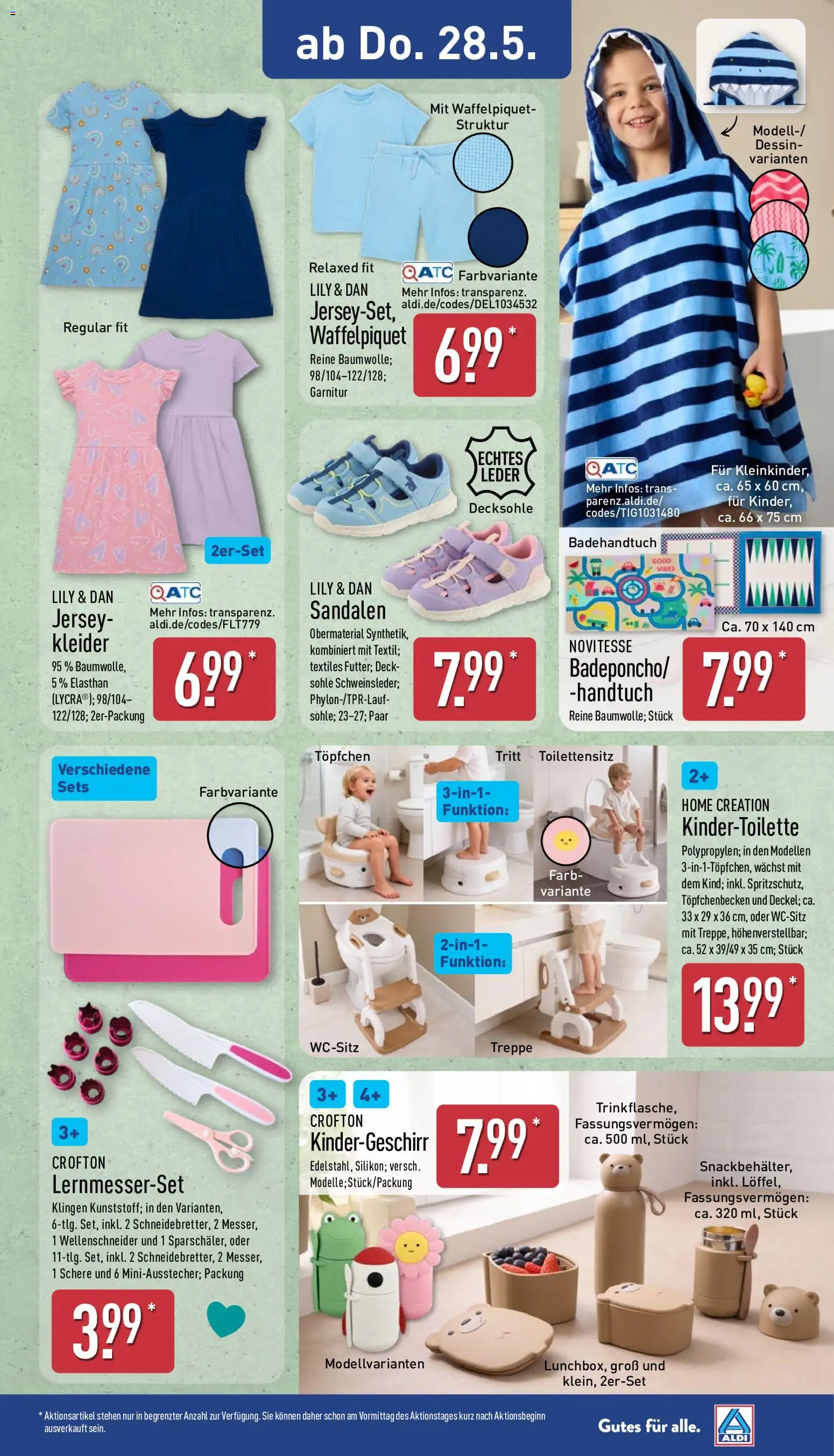 Aldi Ausblick – gültig ab 26.05.2026 | Seite: 9 | Produkte: Sandalen, Home creation