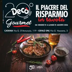 Anteprima del volantino Decò - Decò volantino Gourmet Sicilia valido a partire dal 21/08/2026