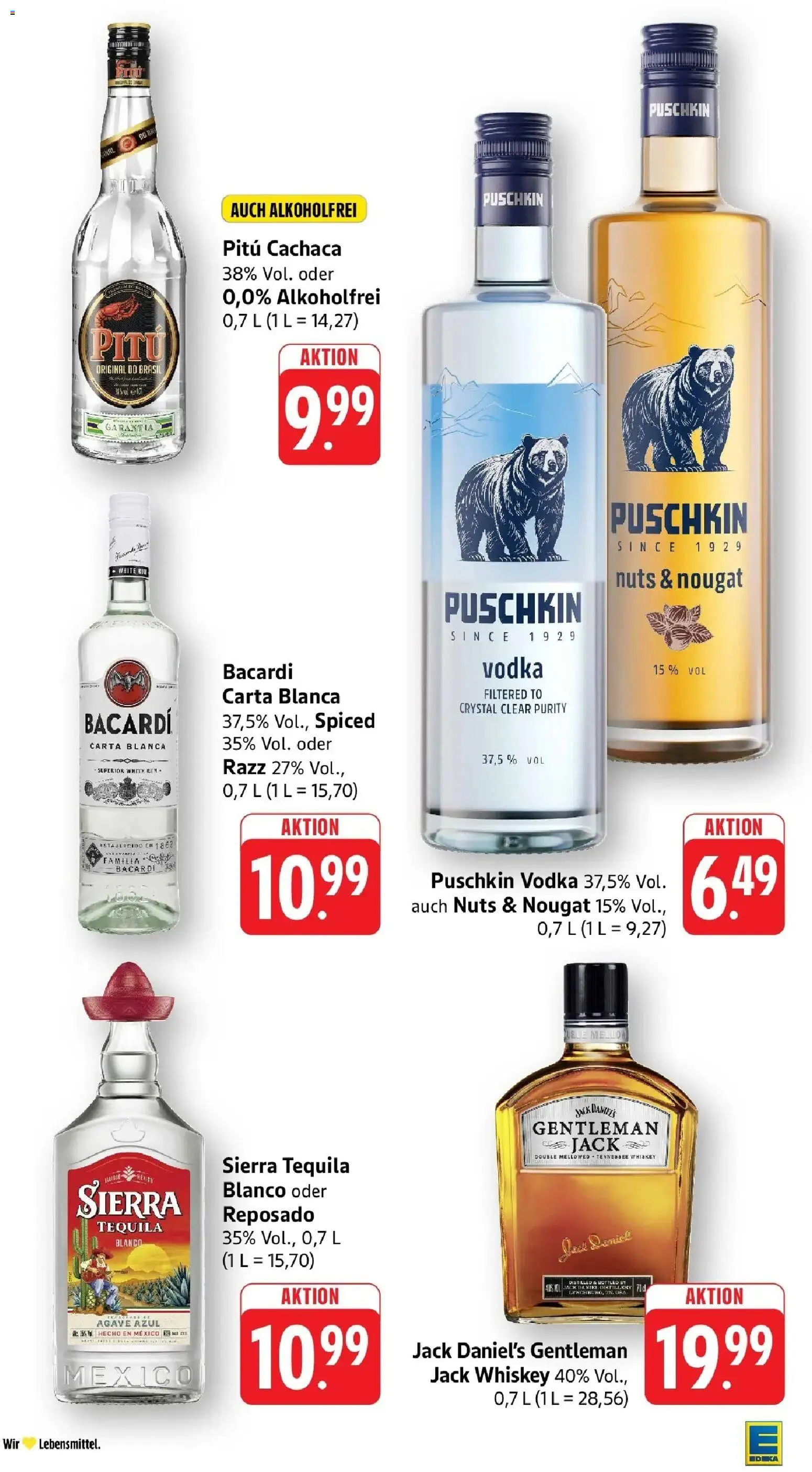 E center Prospekt Lampertheim (ab 26.10.2026) zum Blättern | Seite: 34 | Produkte: Bacardi, Rum, Jack Daniel's, Whiskey
