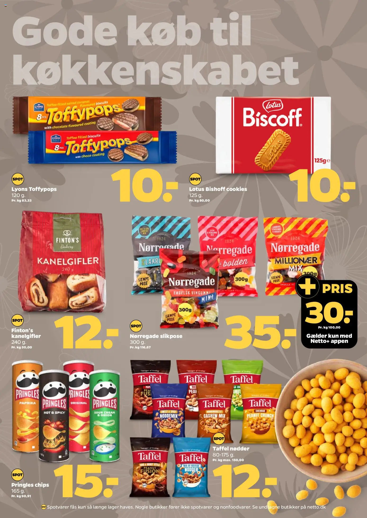Netto tilbudsavis – gyldig fra 18/07/2026 | Side: 14 | Produkter: Nødder, Cookies, Kanelgifler, Paprika