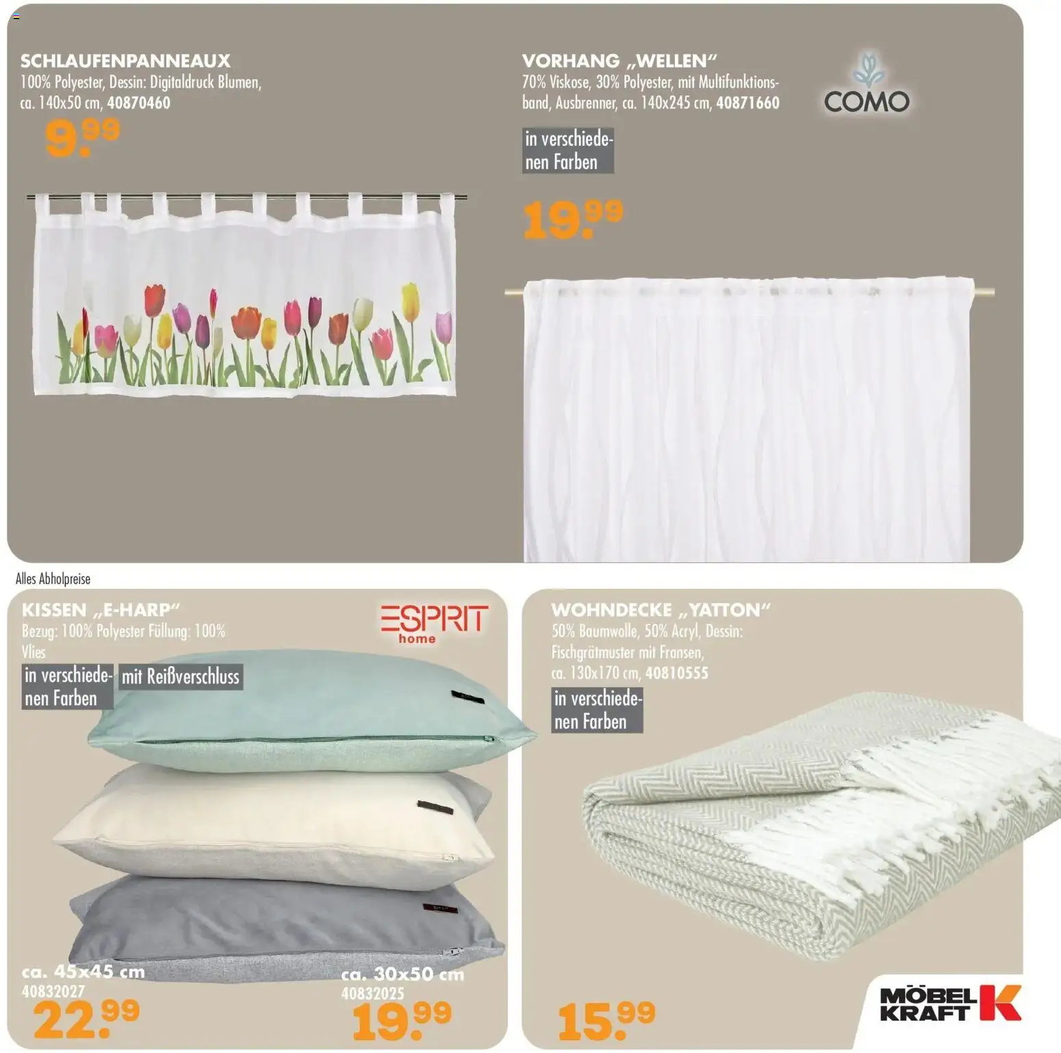 Möbel Kraft Der Sommer zieht ein! – gültig ab 17.07.2026 | Seite: 6 | Produkte: Kissen, Vorhang
