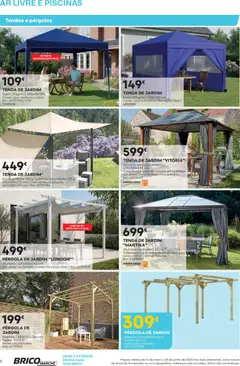 Pré-visualização BricoMarché folheto válido de 14.05.2026 | Página: 8 | Produtos: Agua, Piscinas, Sombras, Creme