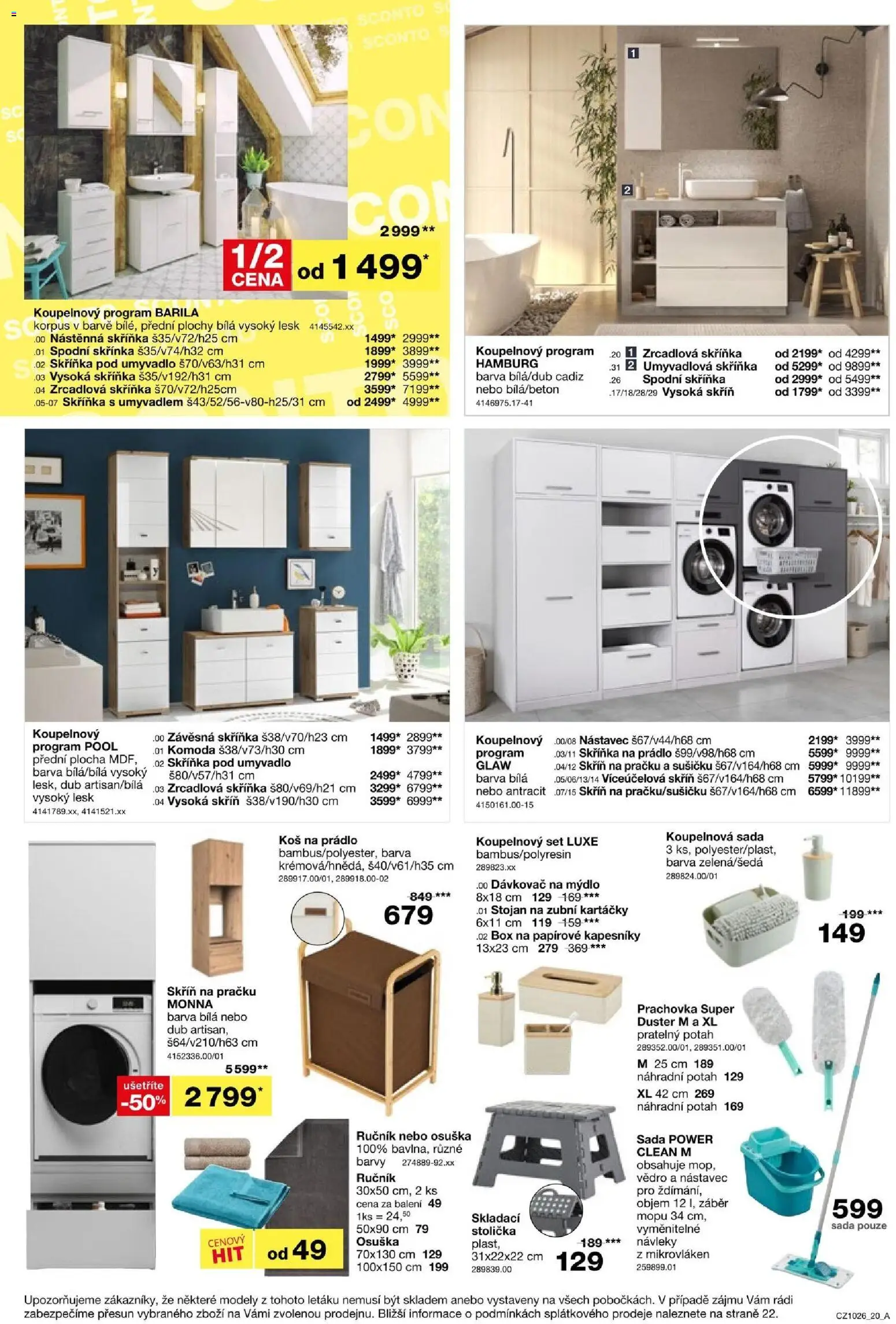 Sconto nábytek leták od 05.08.2026 | Strana: 20 | Produkty: Mýdlo, Ručník, Box, Skříň