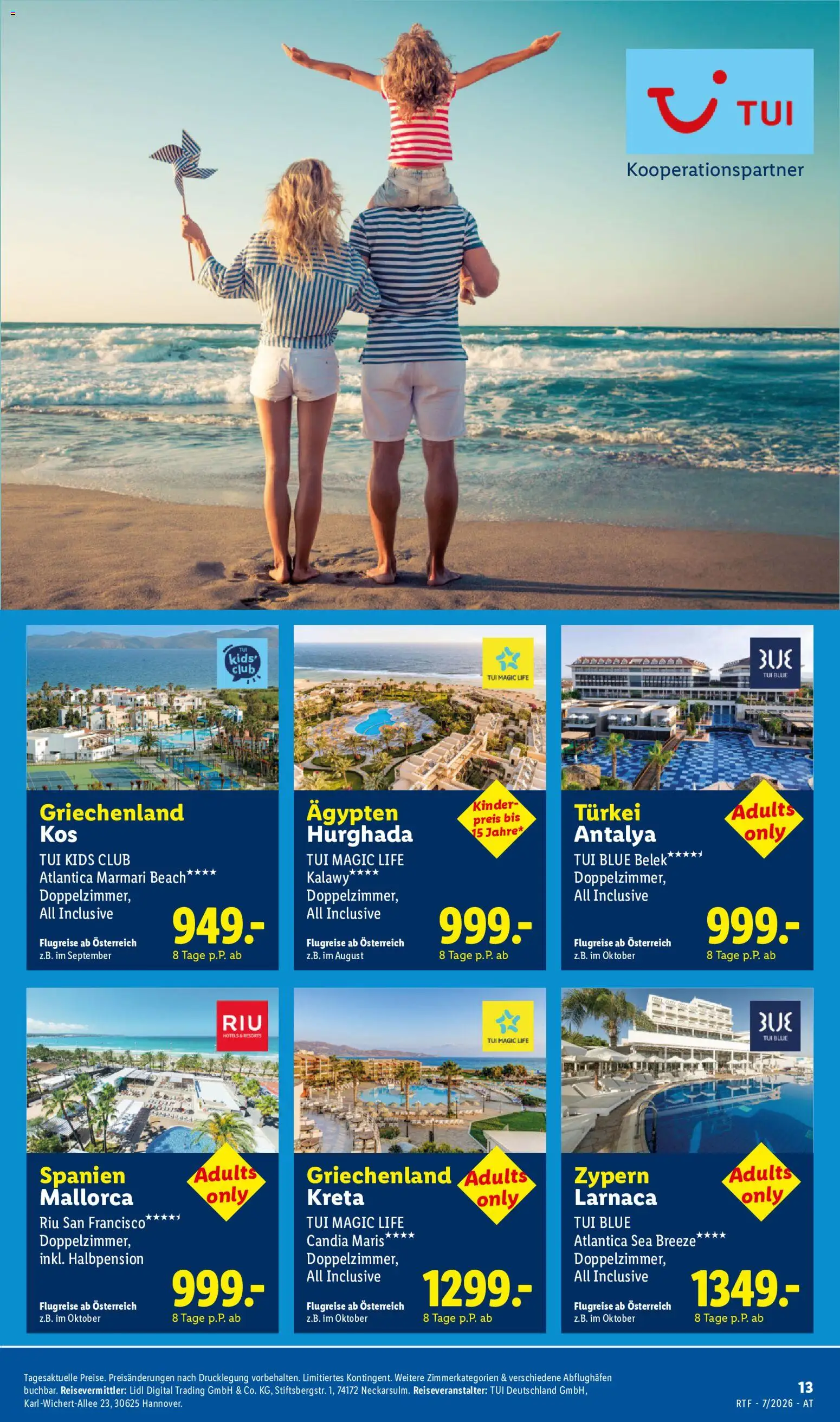 Lidl Juli/August Reise - Highlights gültig ab 15.07.2026 | Seite: 13