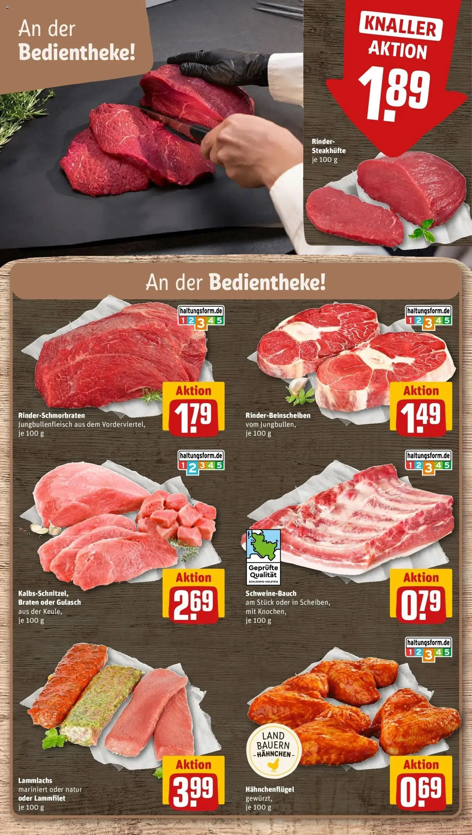 REWE Prospekt ab 17.08.2026 zum Blättern » Angebote | Seite: 12 | Produkte: Hahnchen, Schweinebauch, Gulasch