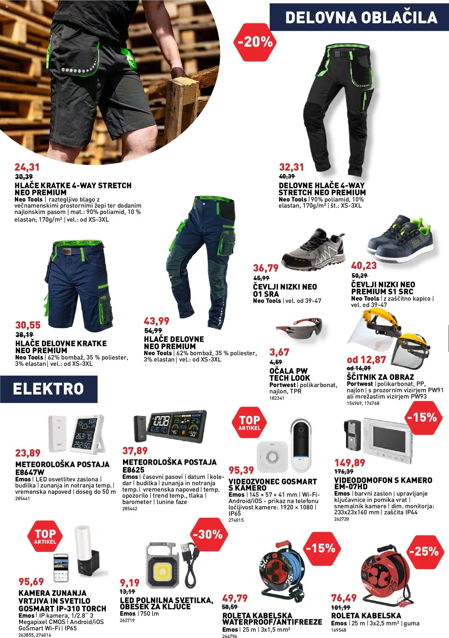 Novi Inpos katalog ponudbe – veljaven od 07.05.2026 | Stran: 22 | Izdelki: Budilka, Hlace, Kratke hlace, Ocala