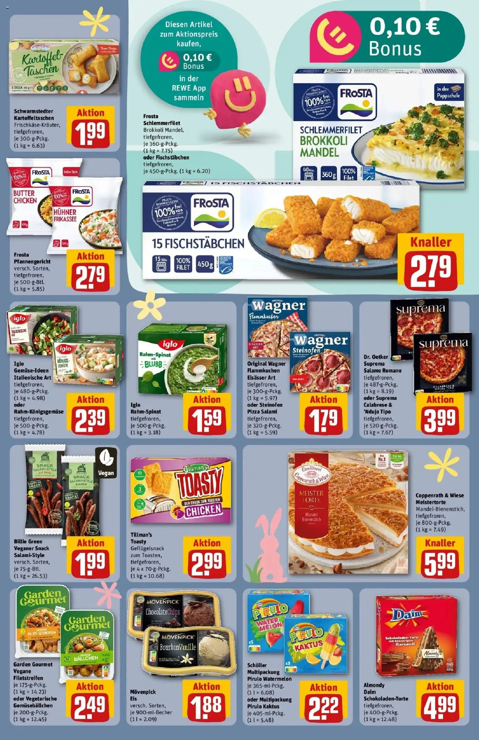 Rewe Prospekt Zülpich	 – gültig ab 23.03.2026 | Seite: 17 | Produkte: Frosta, Movenpick eis, Gemüse, Salami