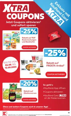 Kaufland Prospekt ab 06.08.2026 gültig | Seite: 55 | Produkte: Ananas, Frosta, Kuchen
