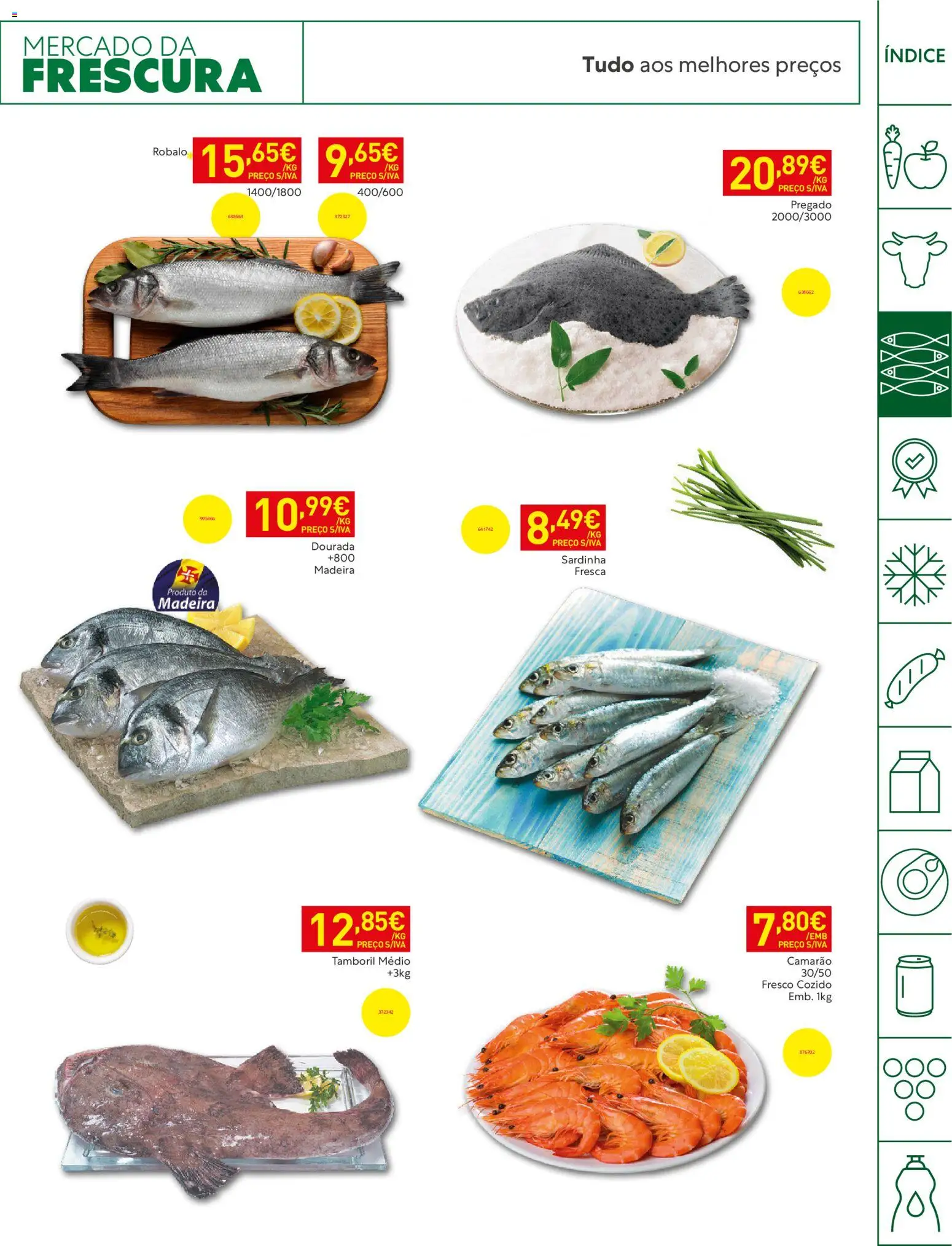 Recheio Horeca Madeira │ válido de 16.06.2026 | Página: 7 | Produtos: Dourada, Camarão, Tamboril