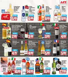 AEZ Prospekt ab 27.07.2026 gültig | Seite: 13 | Produkte: Ouzo 12, Merlot, Doppio Passo, Vodka