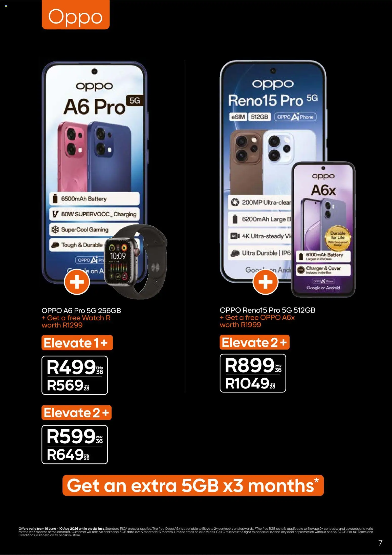 New Cell C catalogue – valid from 19.06.2026 | Page: 7
