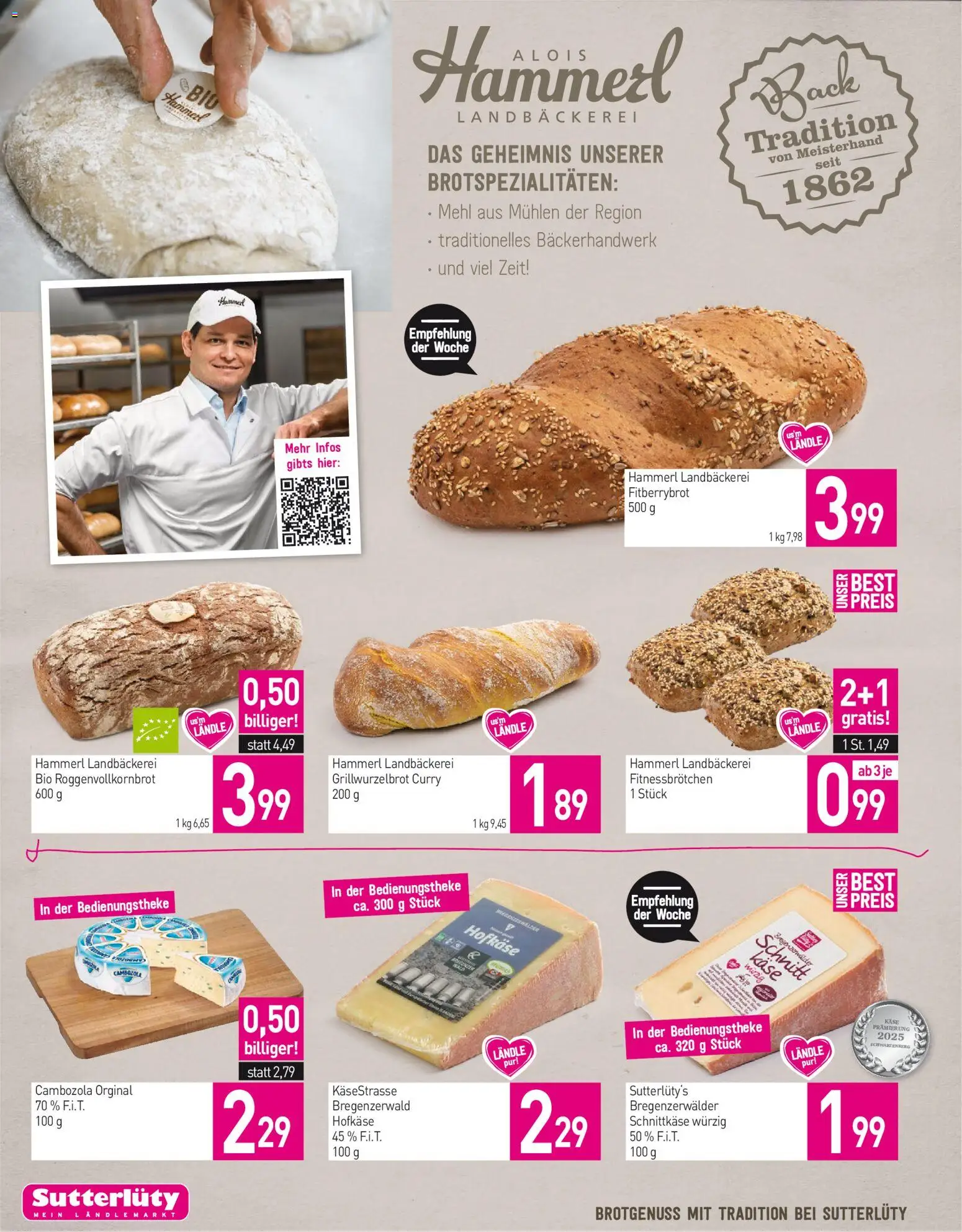Sutterlüty Flugblatt gültig ab 09.07.2026 | Seite: 8 | Produkte: Käse
