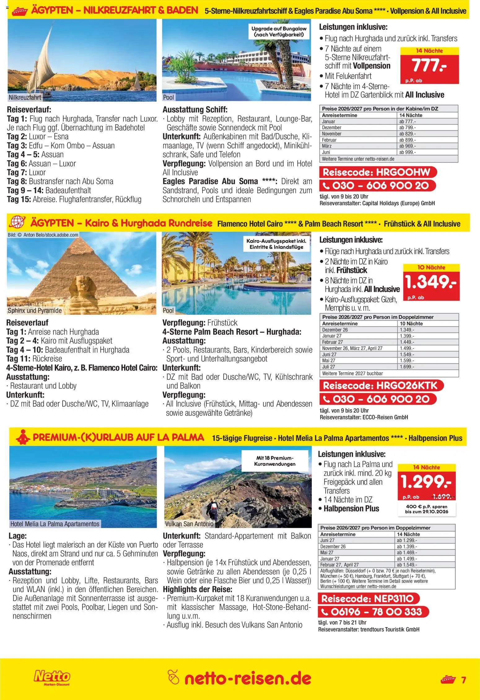 Netto Reisen Prospekt – gültig ab 01.10.2026 | Seite: 7 | Produkte: Klimaanlage, Bad, Wasser, TV