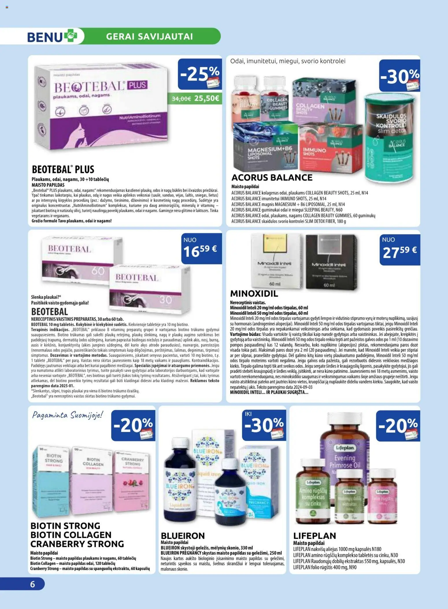 BENU akcijos nuo 01.05.2026 | Puslapis: 6 | Prekių: Aliejus, Guminukai