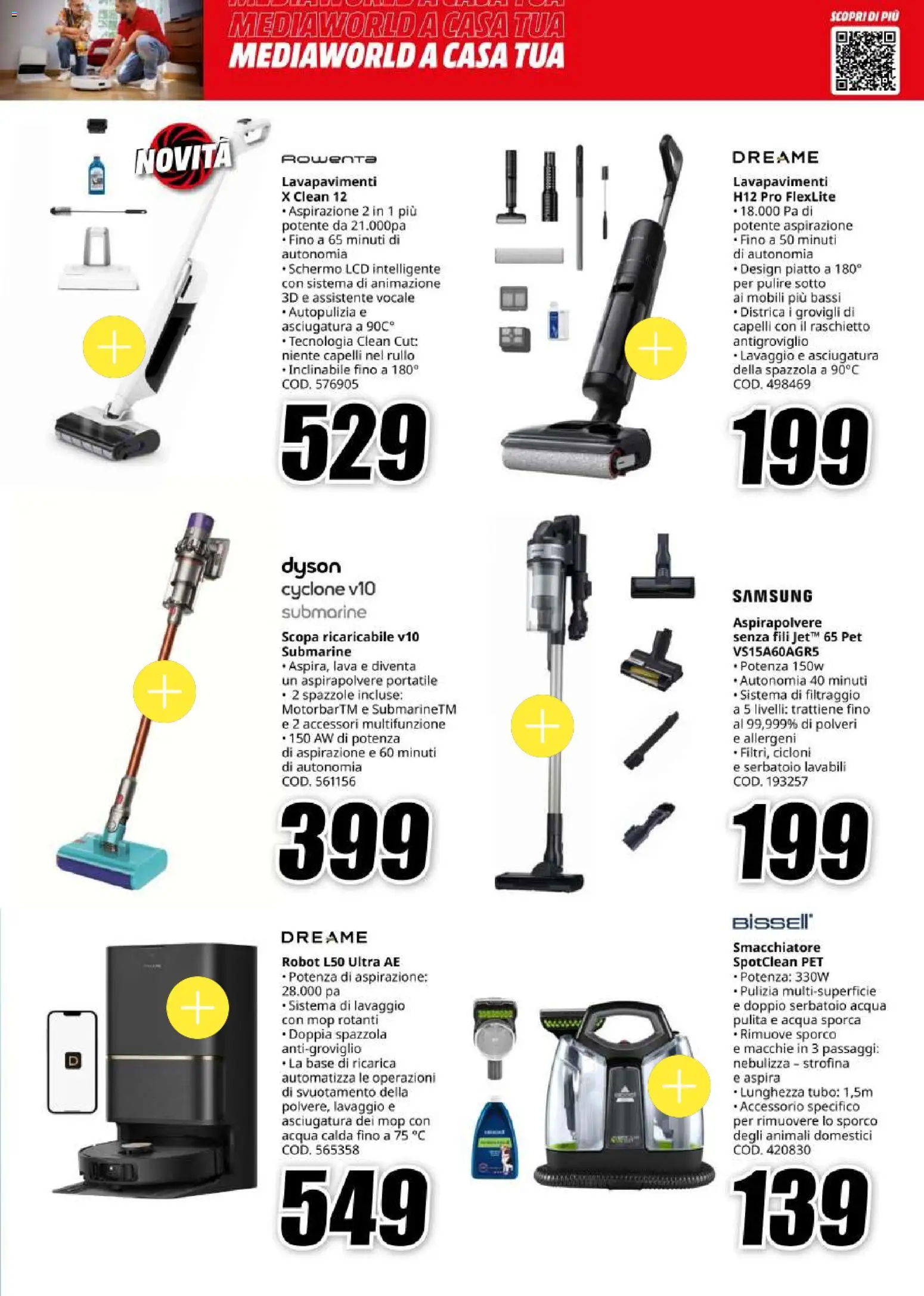 Volantino Media World del 18.05.2026 | Pagina: 35 | Prodotti: Rullo, Schermo, Scopa, Samsung