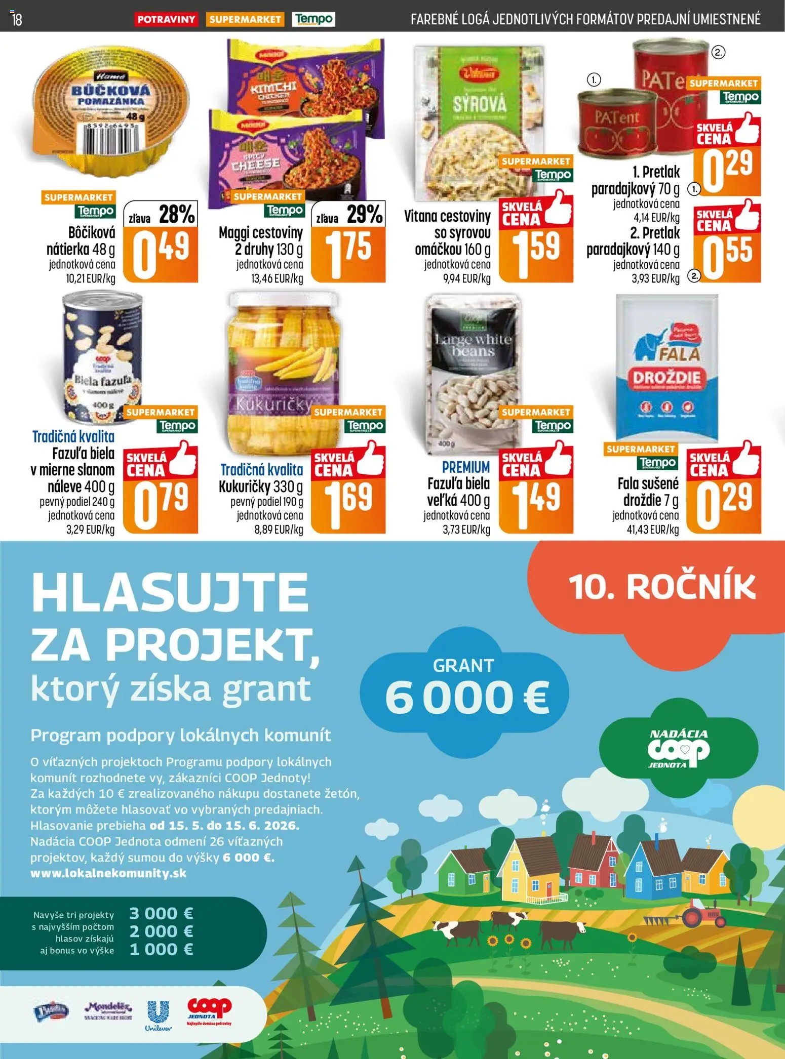 Nové COOP Jednota akcie – leták je platný od 14.05.2026 | Strana: 18