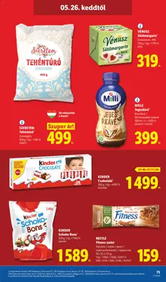 Lidl akciós újság - amely érvényes a következő dátumtól: 21.05.2026 | Oldal: 73