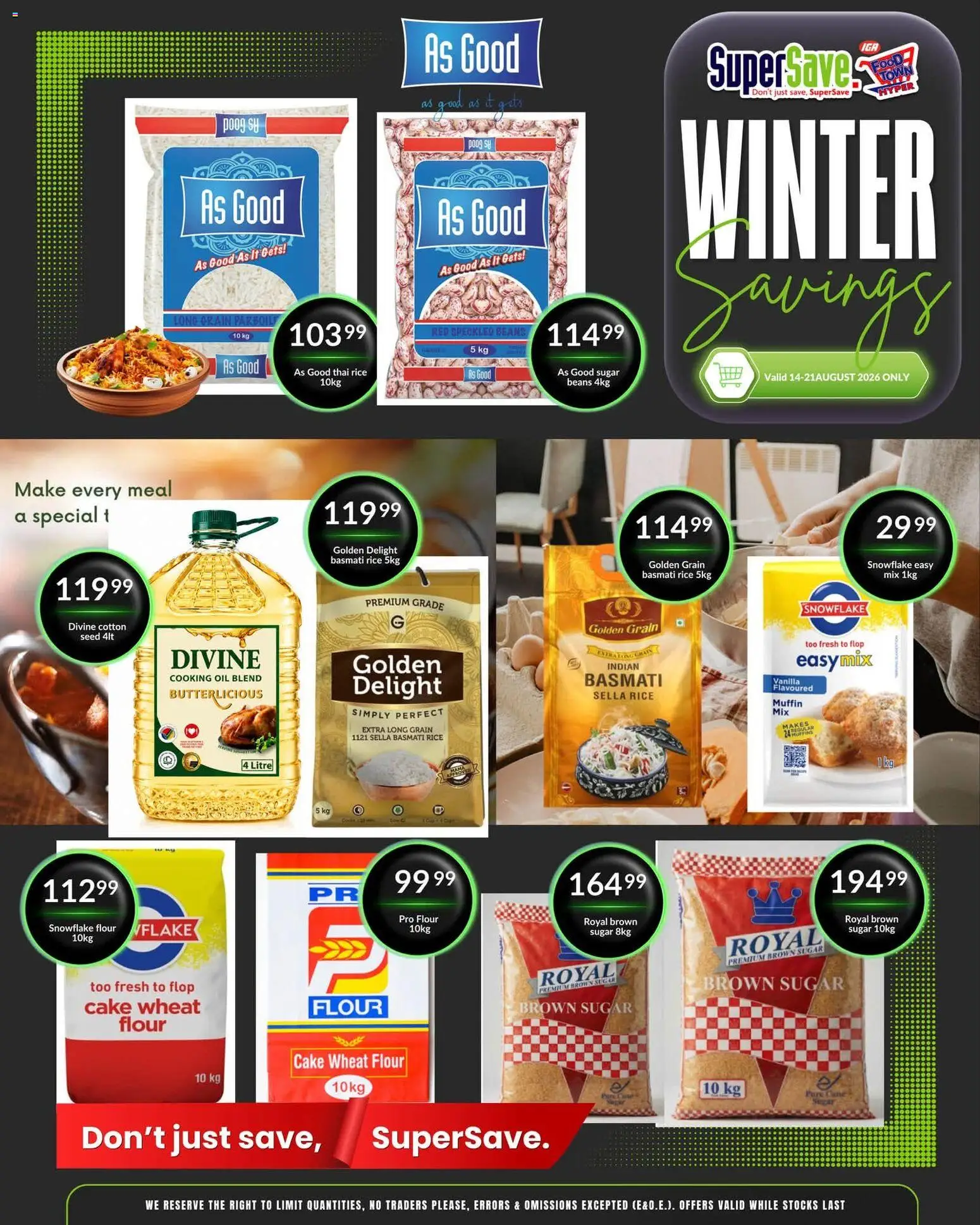 New Super Save catalogue – valid from 18/08/2026 | Page: 7 | Products: Cake, Vanilla, Oil, Rice