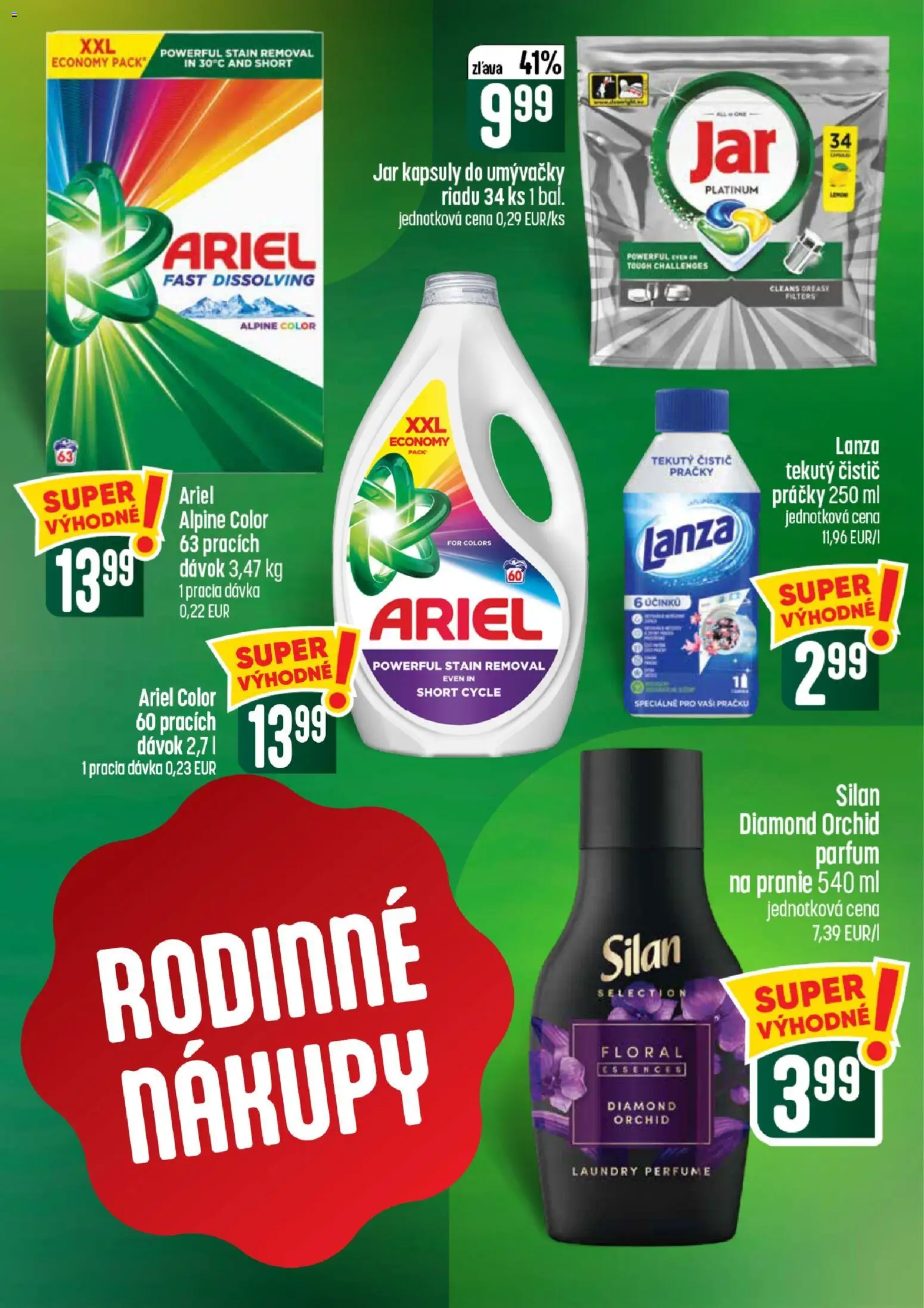 Nové COOP Jednota akcie – leták je platný od 30.07.2026 | Strana: 55 | Produkty: Práčky, Silan, Jar