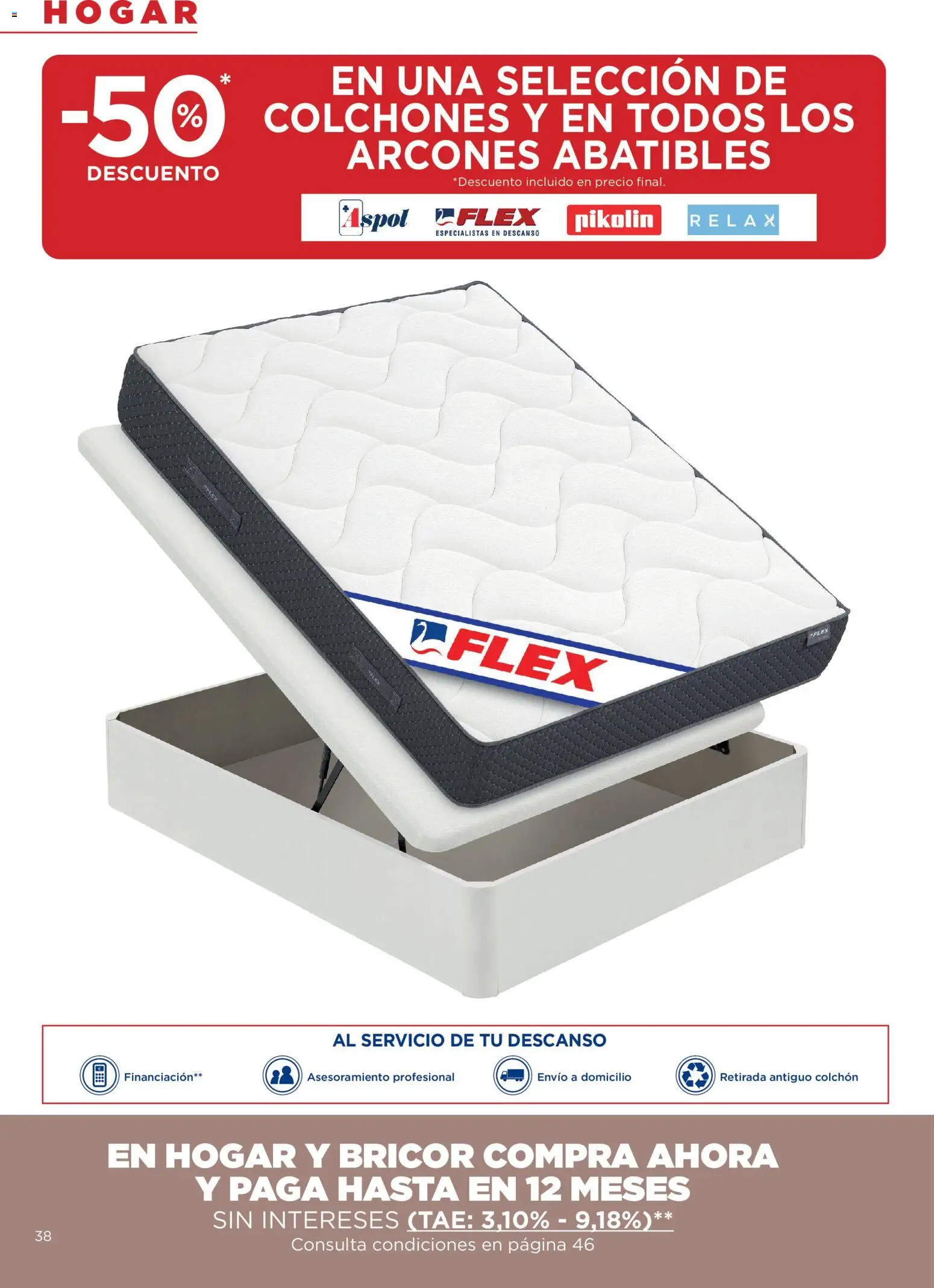 Hipercor catálogo │ válido desde el 21.05.2026 | Página: 38 | Productos: Colchon