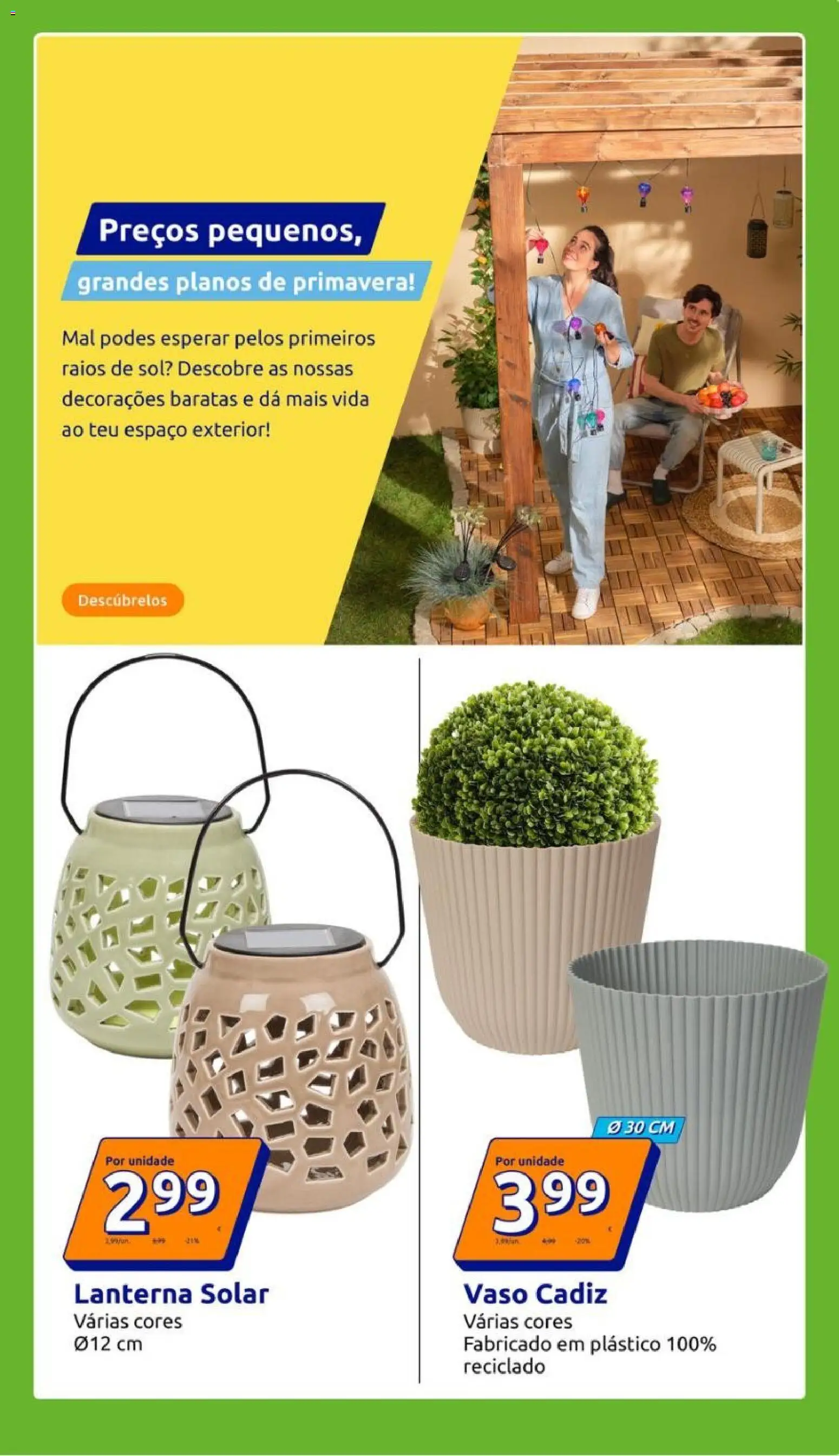 Action folheto │ válido de 22.04.2026 | Página: 15 | Produtos: Lanterna, Vaso