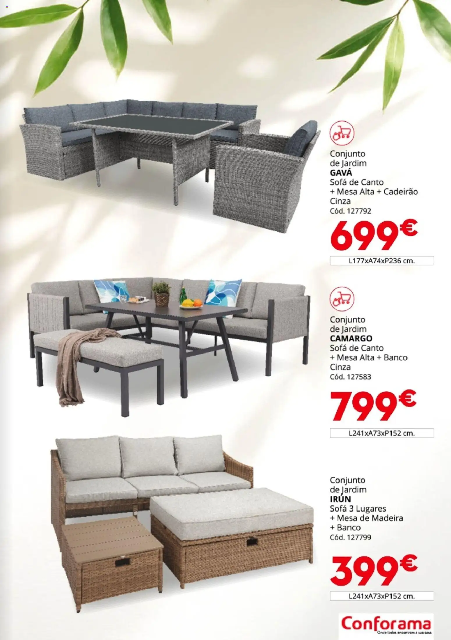 Conforama Jardim │ válido de 19.03.2026 | Página: 7 | Produtos: Banco, Sofá, Mesa