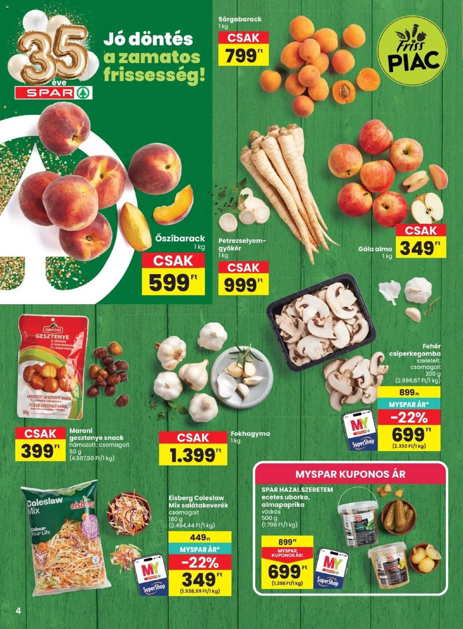Spar akciós ujság - amely érvényes a következő dátumtól: 2026.08.27. | Oldal: 4