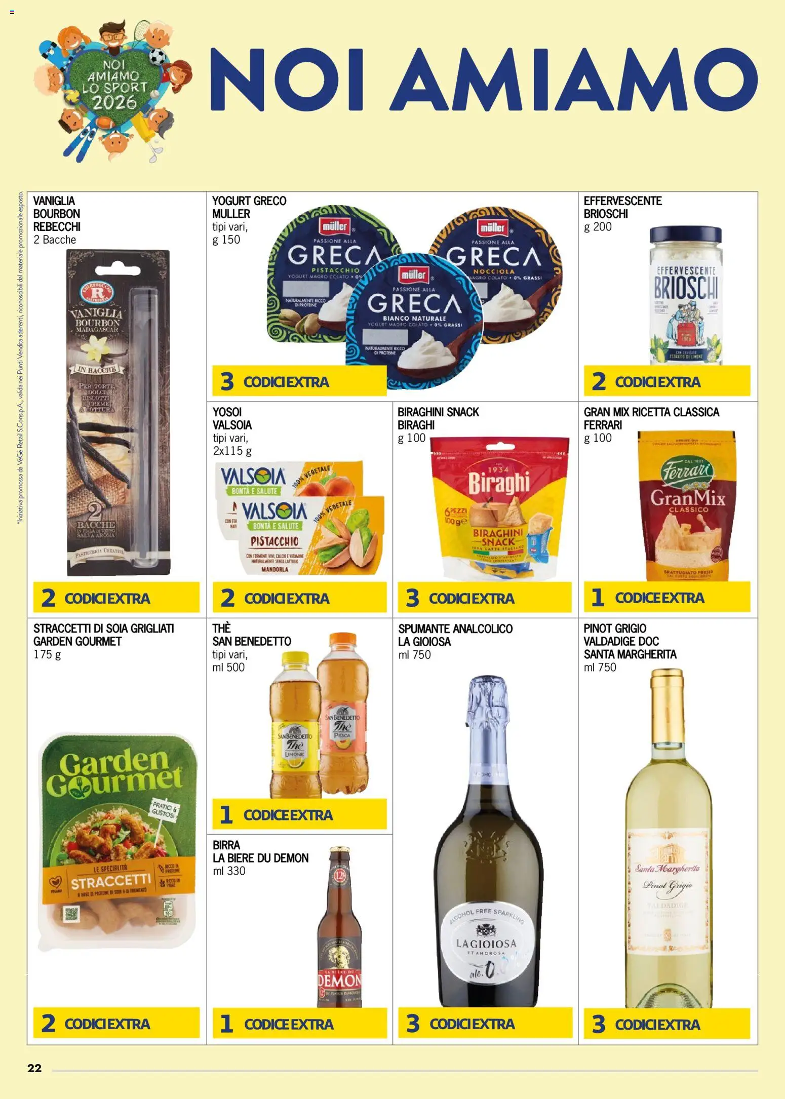 Volantino bennet del 28.05.2026 | Pagina: 22 | Prodotti: Yogurt greco, Biscotti, Latte, Limone