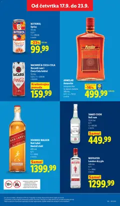 BEEFEATER London dry gin, 40% Vol. 0,7 l - pregled Lidl kataloga - važi od 17.09.2026 | Strana: 53