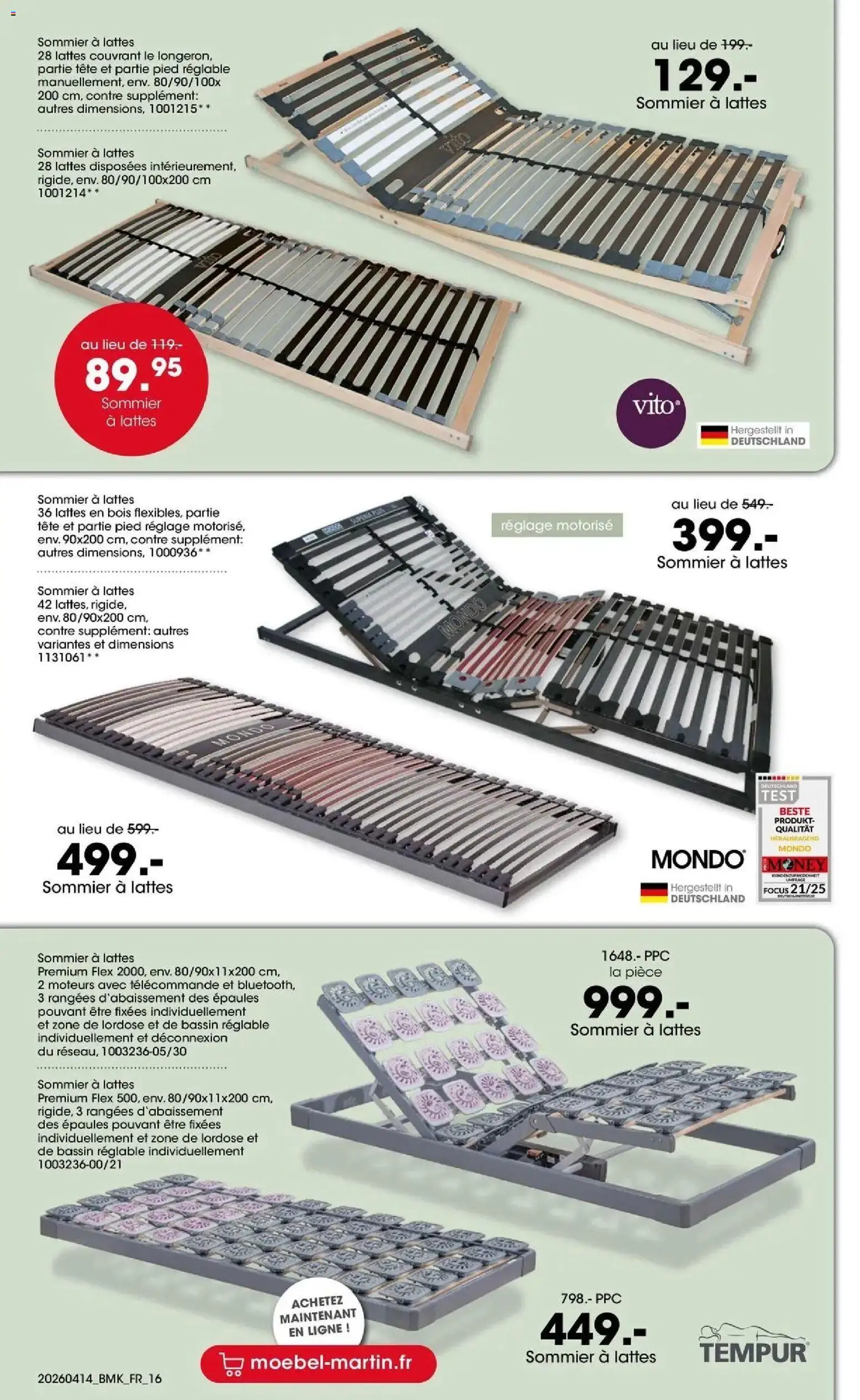{H1} | Page: 16 | Produits: Sommier, Télécommande
