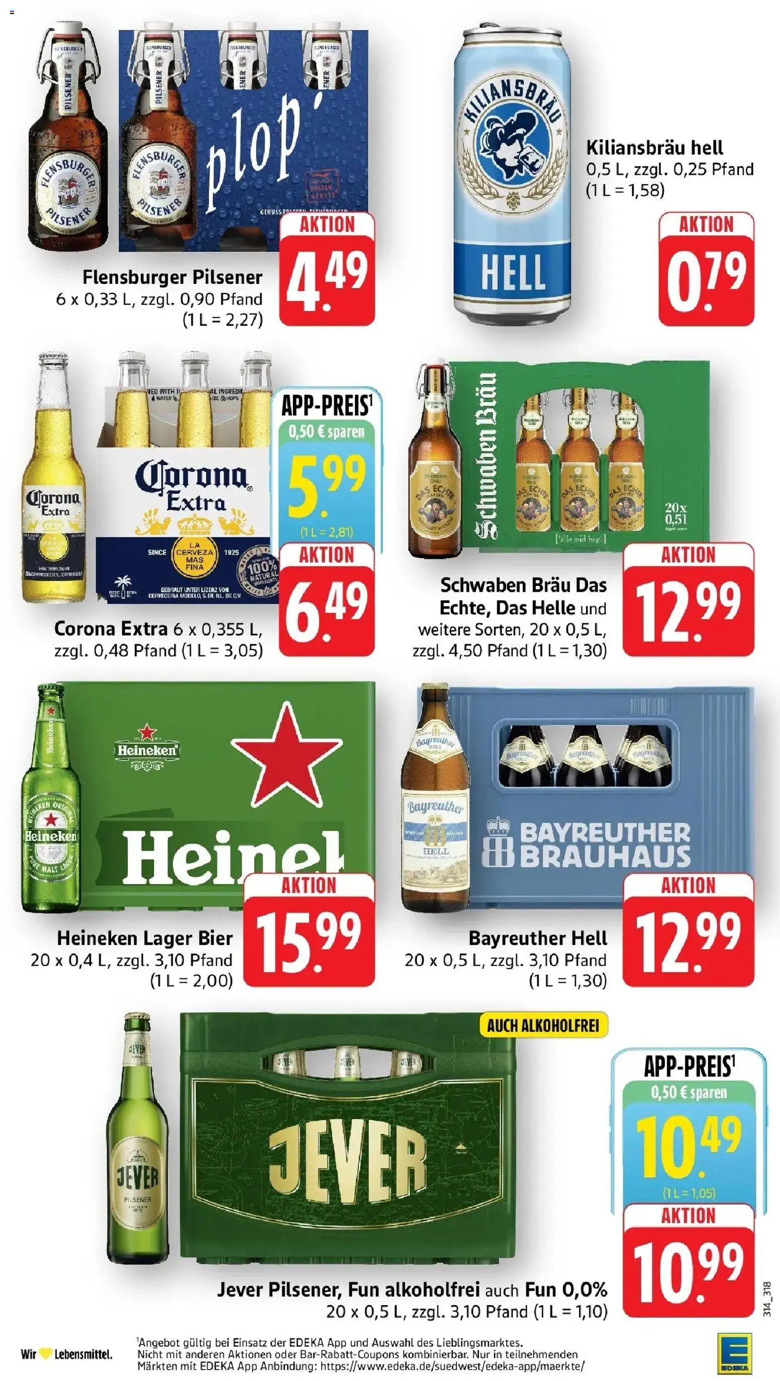 E center Prospekt Nürtingen (ab 28.09.2026) zum Blättern | Seite: 31 | Produkte: Bayreuther hell, Burger, Heineken, Jever