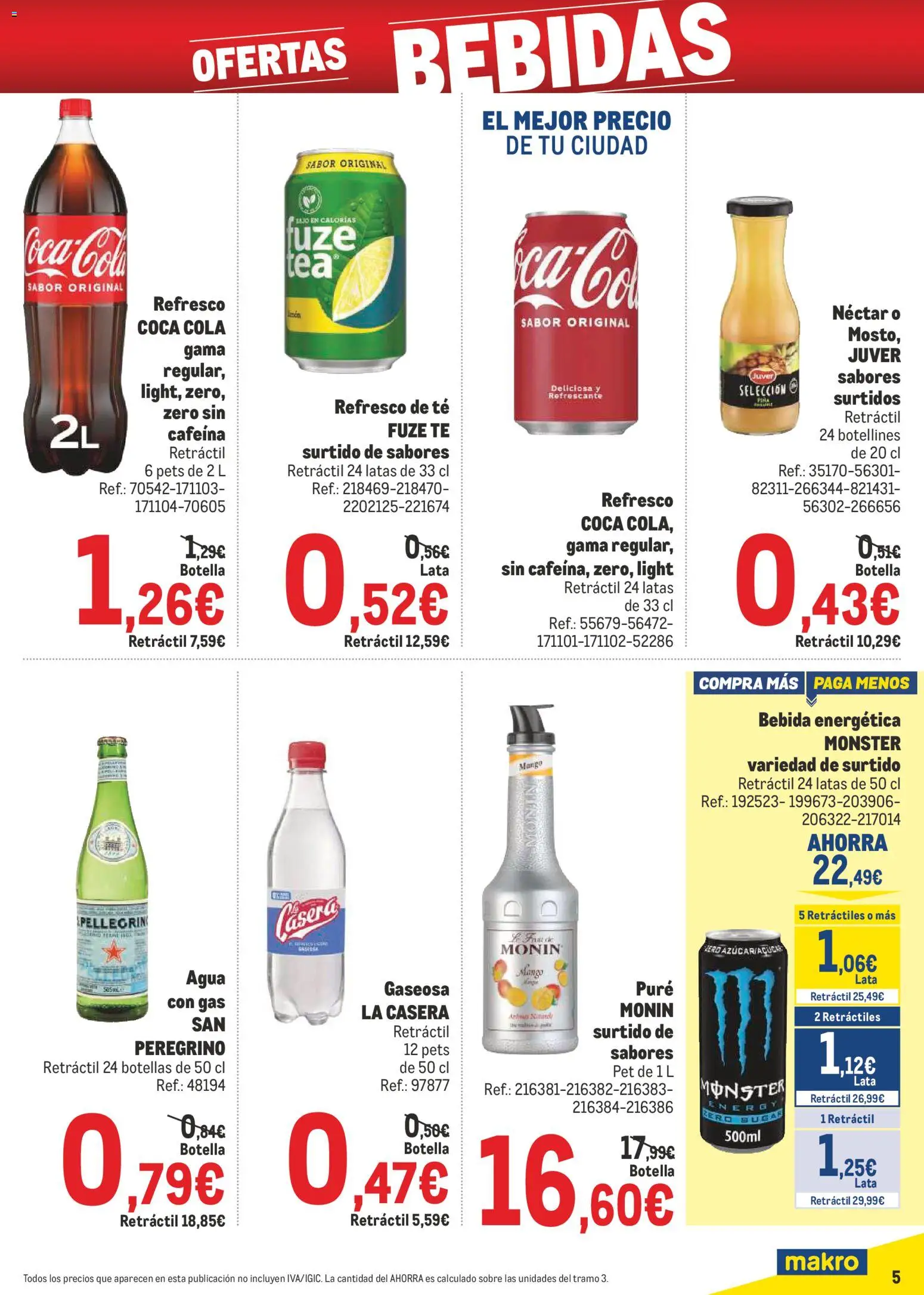 Makro - Precios Norte II │ válido desde el 09.03.2026 | Página: 5 | Productos: Té, Ρούτερ, Néctar, Gaseosa