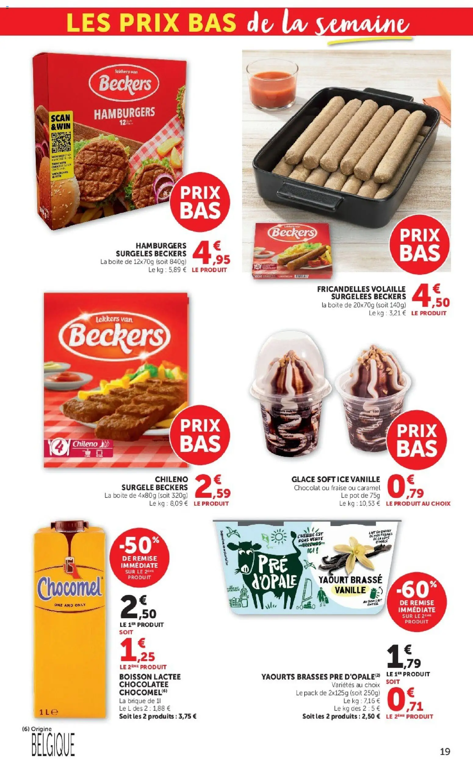 {H1} | Page: 19 | Produits: Fraise, Boisson lactee, Brique, Lait