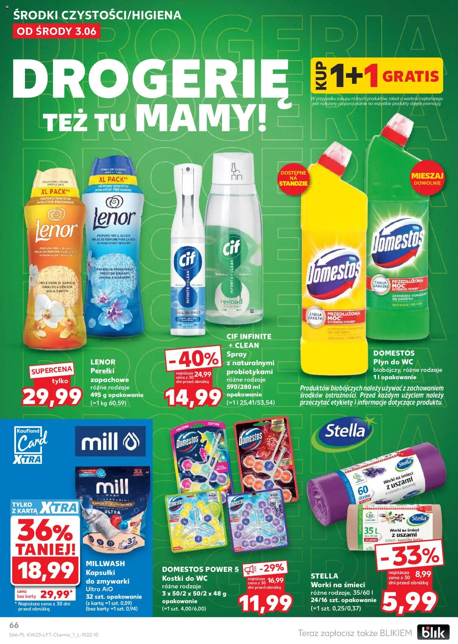 Kaufland Polsko leták od 03.06.2026 | Strana: 66 | Produkty: Domestos, Karty, Wc, Drogerie