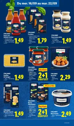 ITALIAMO Biscotti fourrés, chocolat ou citron - Voorbeeld van een folder van Lidl, geldig van 14/09/2026 | Pagina: 15