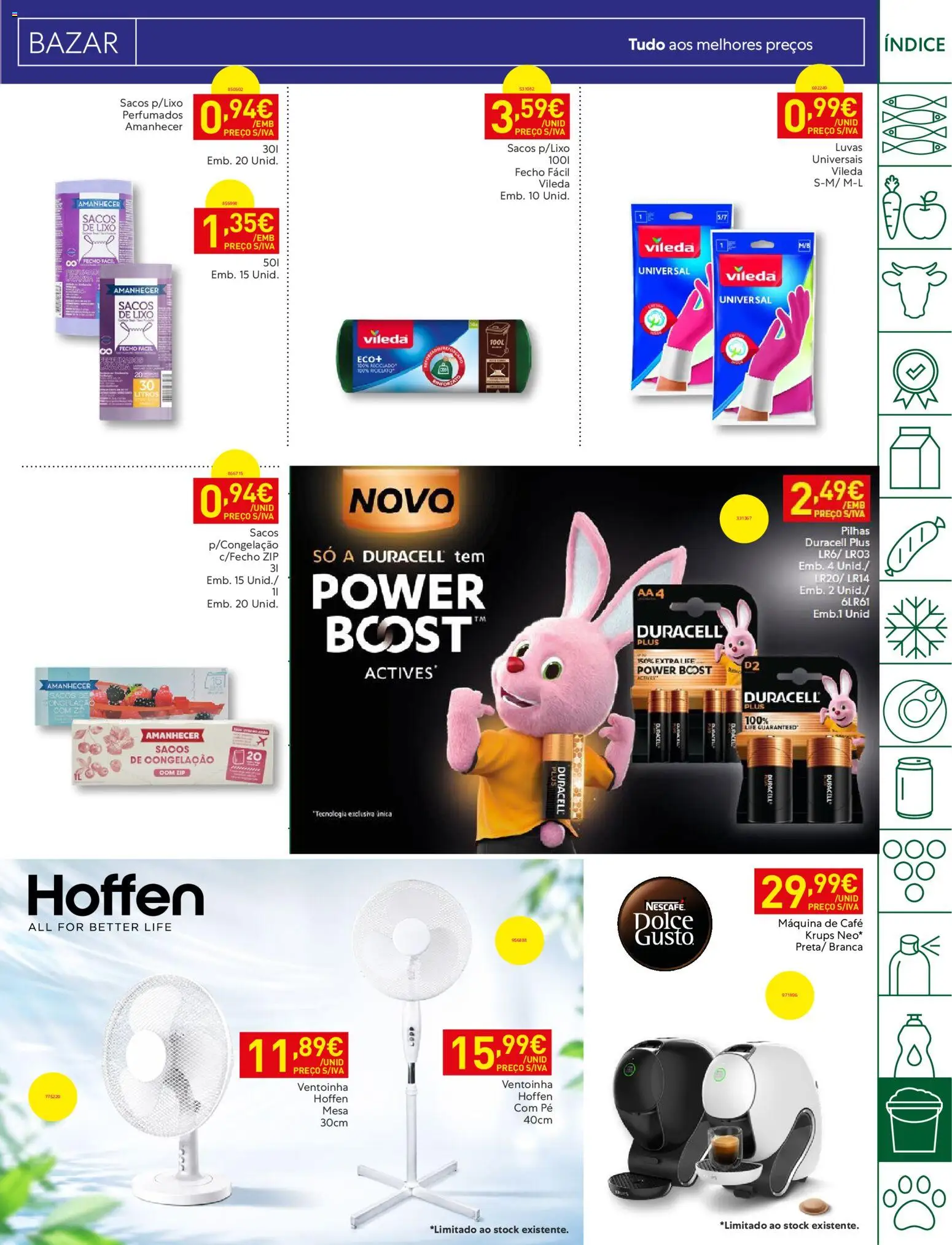 Recheio folheto │ válido de 21/07/2026 | Página: 39 | Produtos: Luvas, Pilhas, Mesa, Café