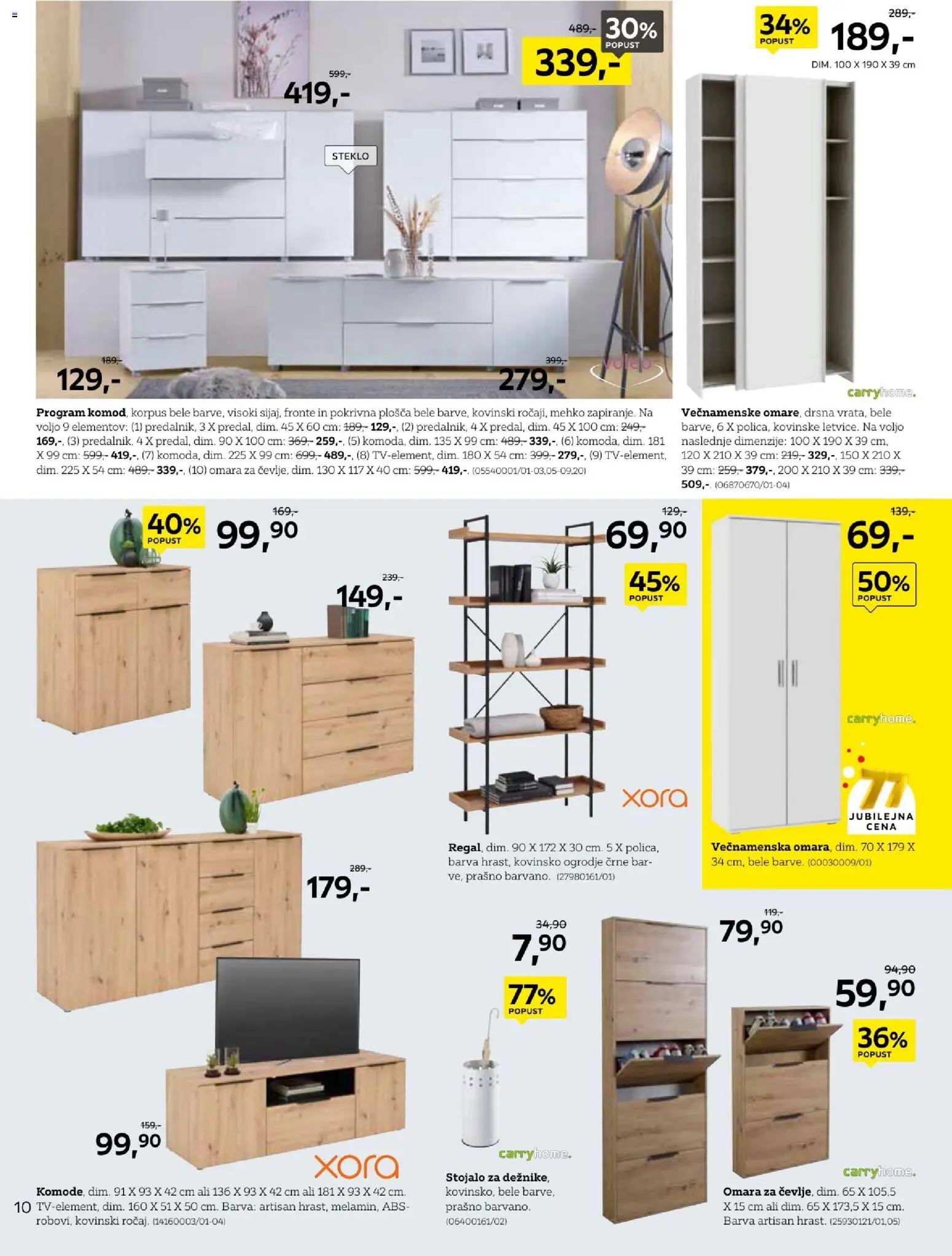 Novi XXXL Lesnina katalog ponudbe – veljaven od 14.09.2026 | Stran: 10 | Izdelki: Omara, Barva