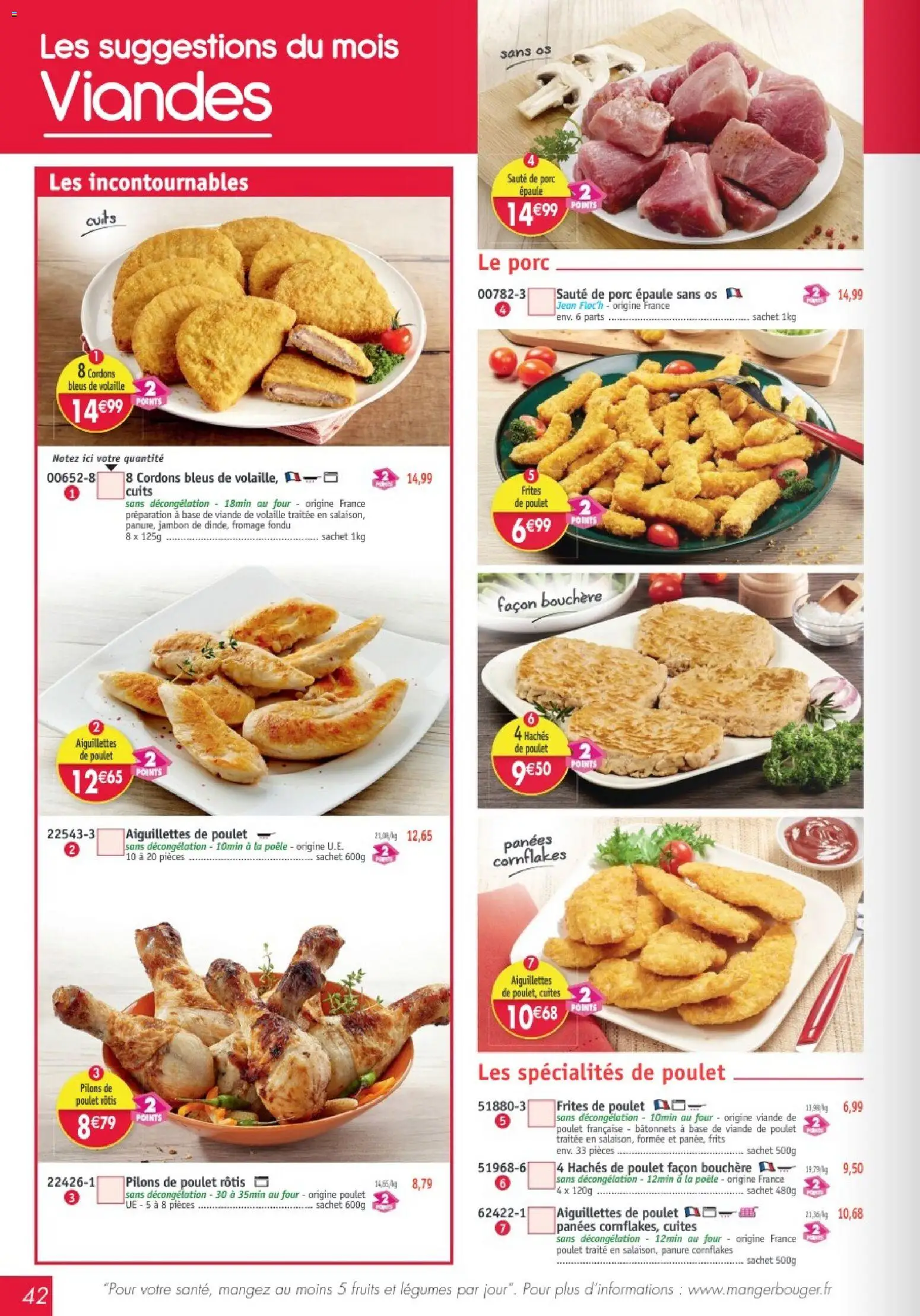 {H1} | Page: 42 | Produits: Four, Poêle, Sauté de porc, Porc