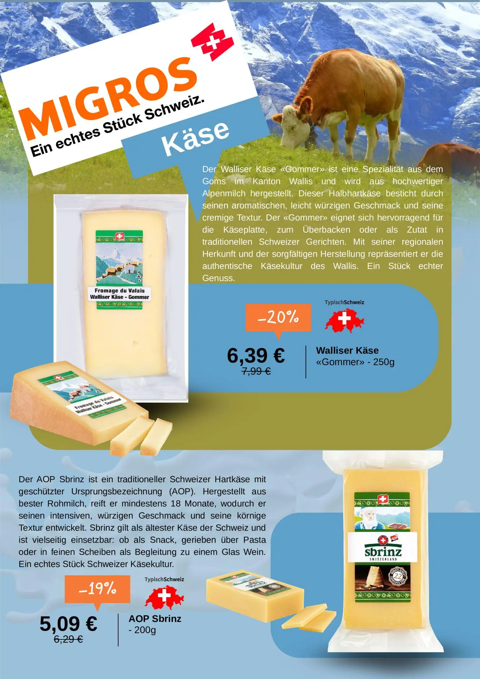 Migros Prospekt – gültig ab 14.07.2026 | Seite: 3 | Produkte: Käse, Pasta