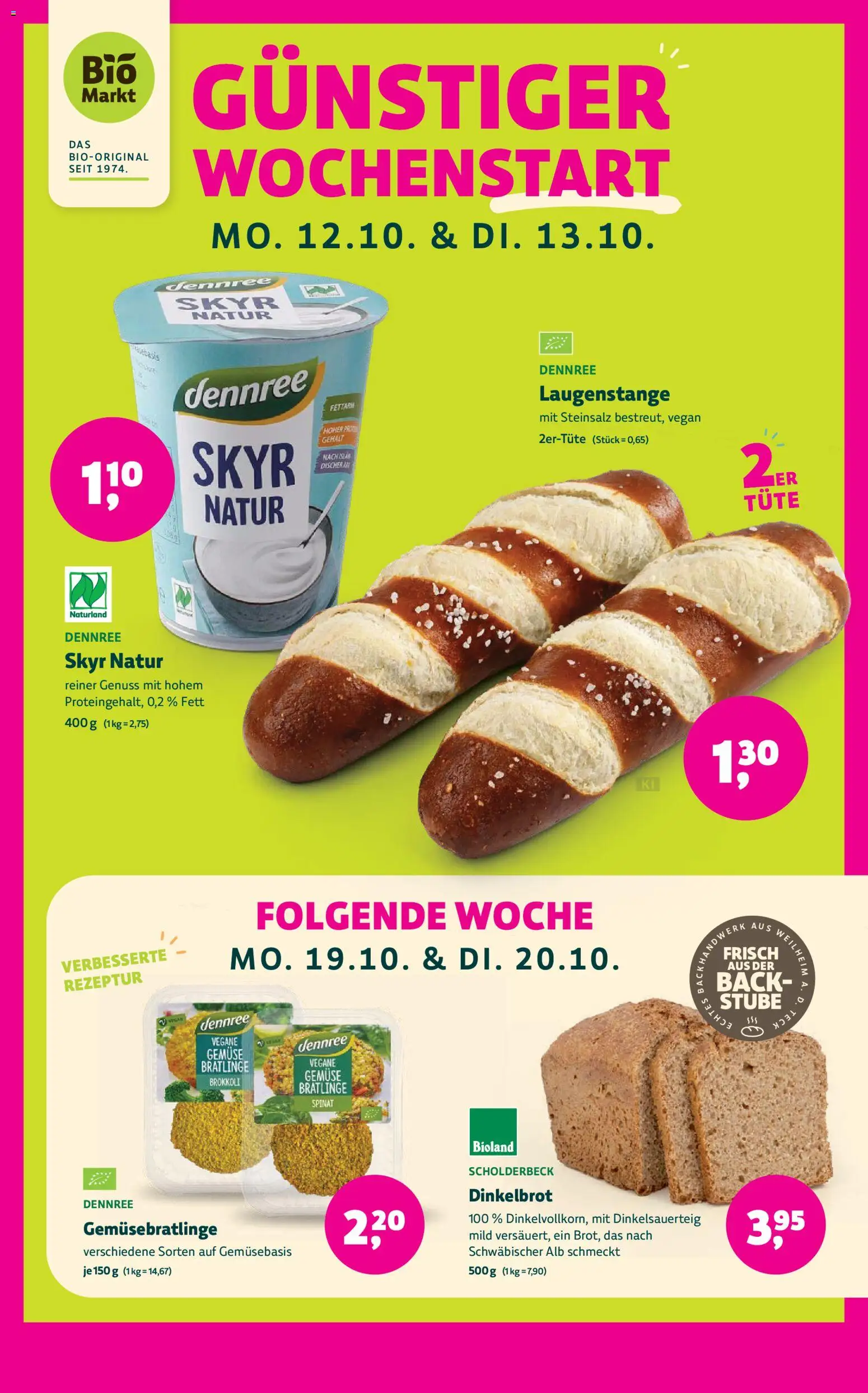 BioMarkt Prospekt – gültig ab 07.10.2026 | Seite: 5 | Produkte: Skyr, Gemüse, Brokkoli