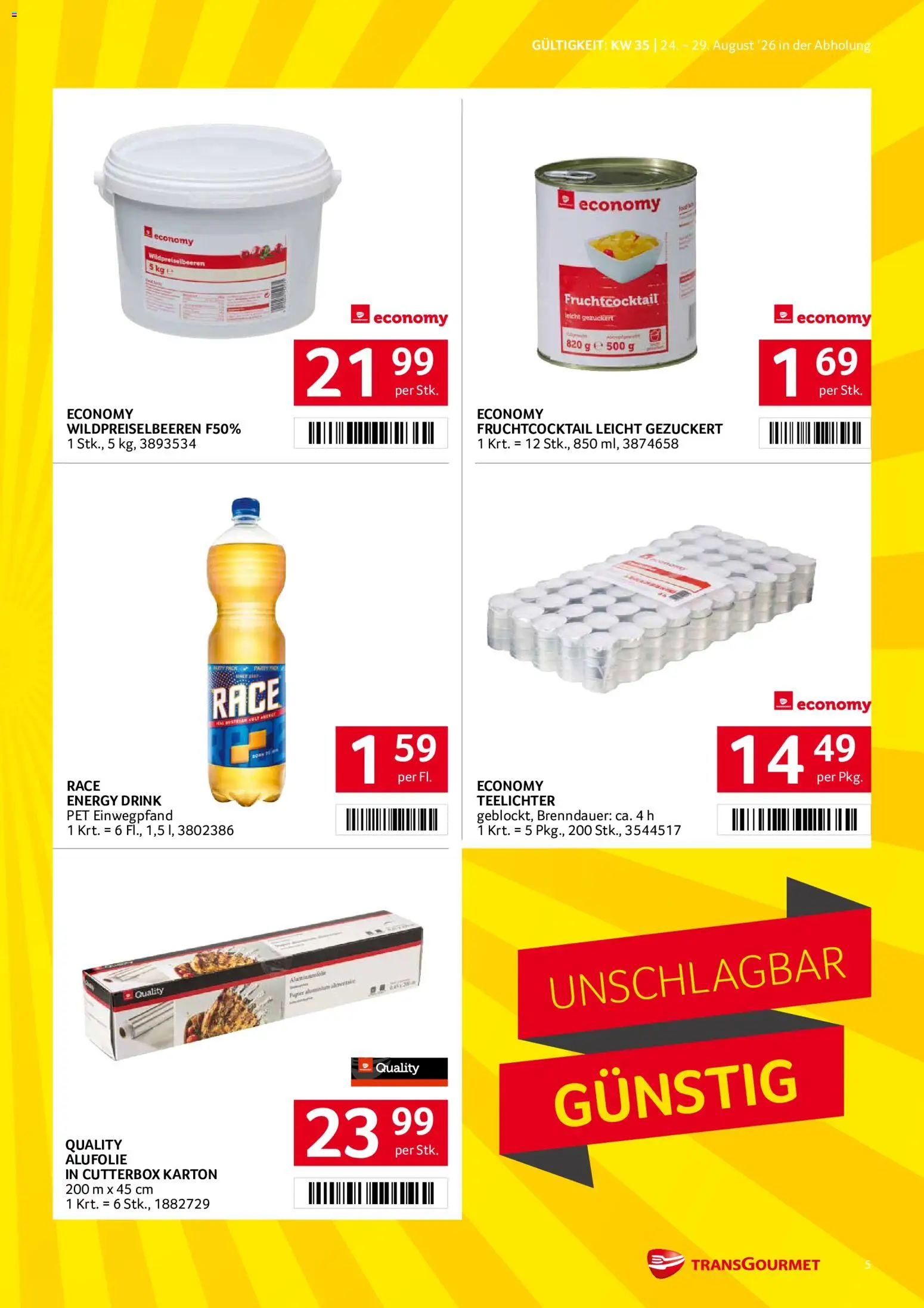 Transgourmet Flugblatt gültig ab 24.08.2026 | Seite: 5