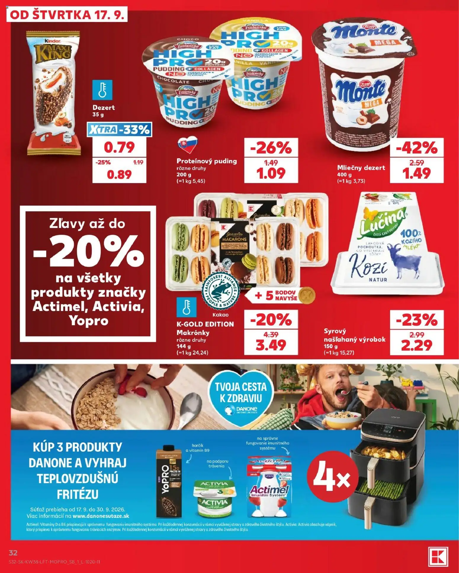 Kaufland SK akciós ujság - amely érvényes a következő dátumtól: 2026.09.17. | Oldal: 32