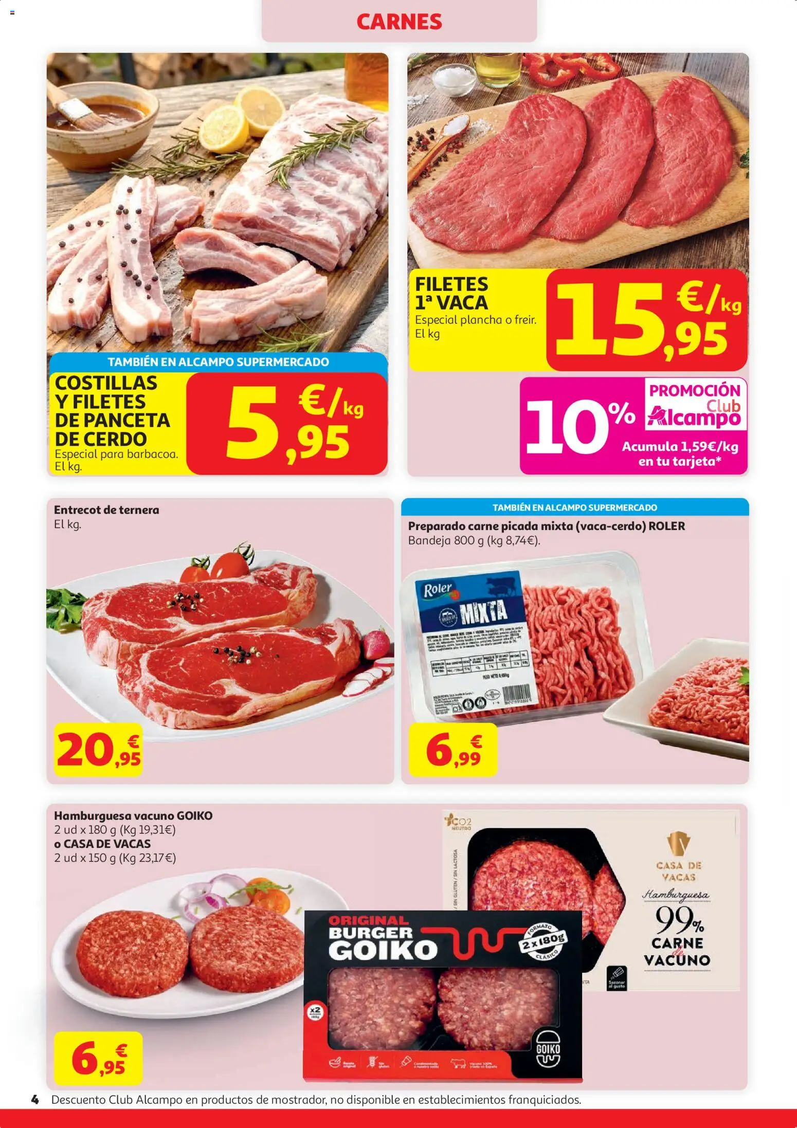 Alcampo HP Unico │ válido desde el 07.04.2026 | Página: 4 | Productos: Ηλεκτρικός φούρνος, Plancha, Σοκολατούχο γάλα, Bandeja