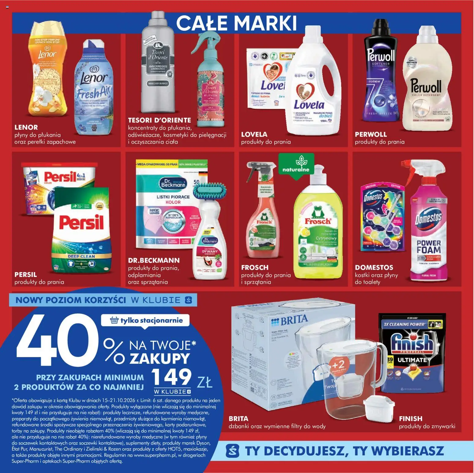 Super-pharm gazetka od 15.10.2026 | Strona: 11 | Produkty: Kosmetyki, Perwoll, Finish, Detergent