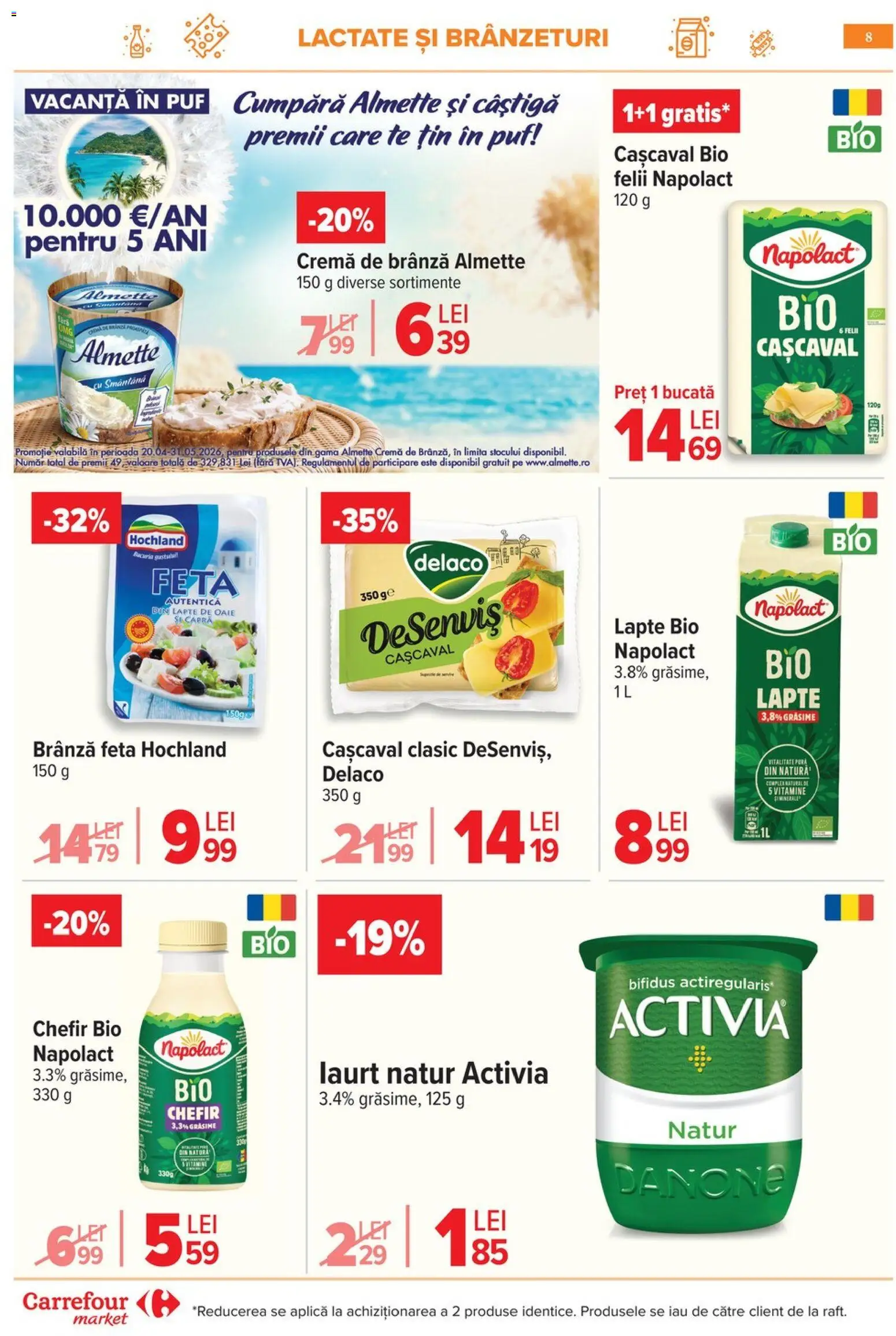 Noul catalog Carrefour – valabil de la 06.05.2026 | Pagină: 11 | Produse: Şerit ödül, Cașcaval, Brânză, Cremă