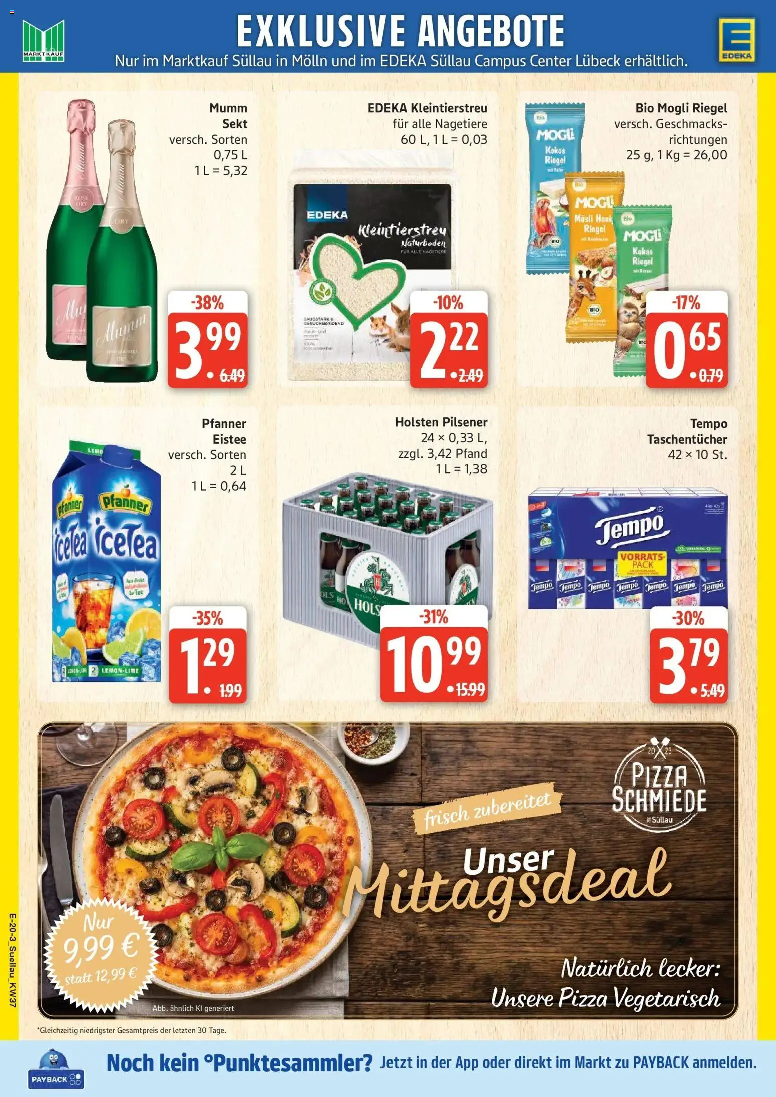 Edeka Prospekt Lübeck (ab 07.09.2026) » Angebote Online | Seite: 25 | Produkte: Taschentücher, Sekt, Tempo, Tee