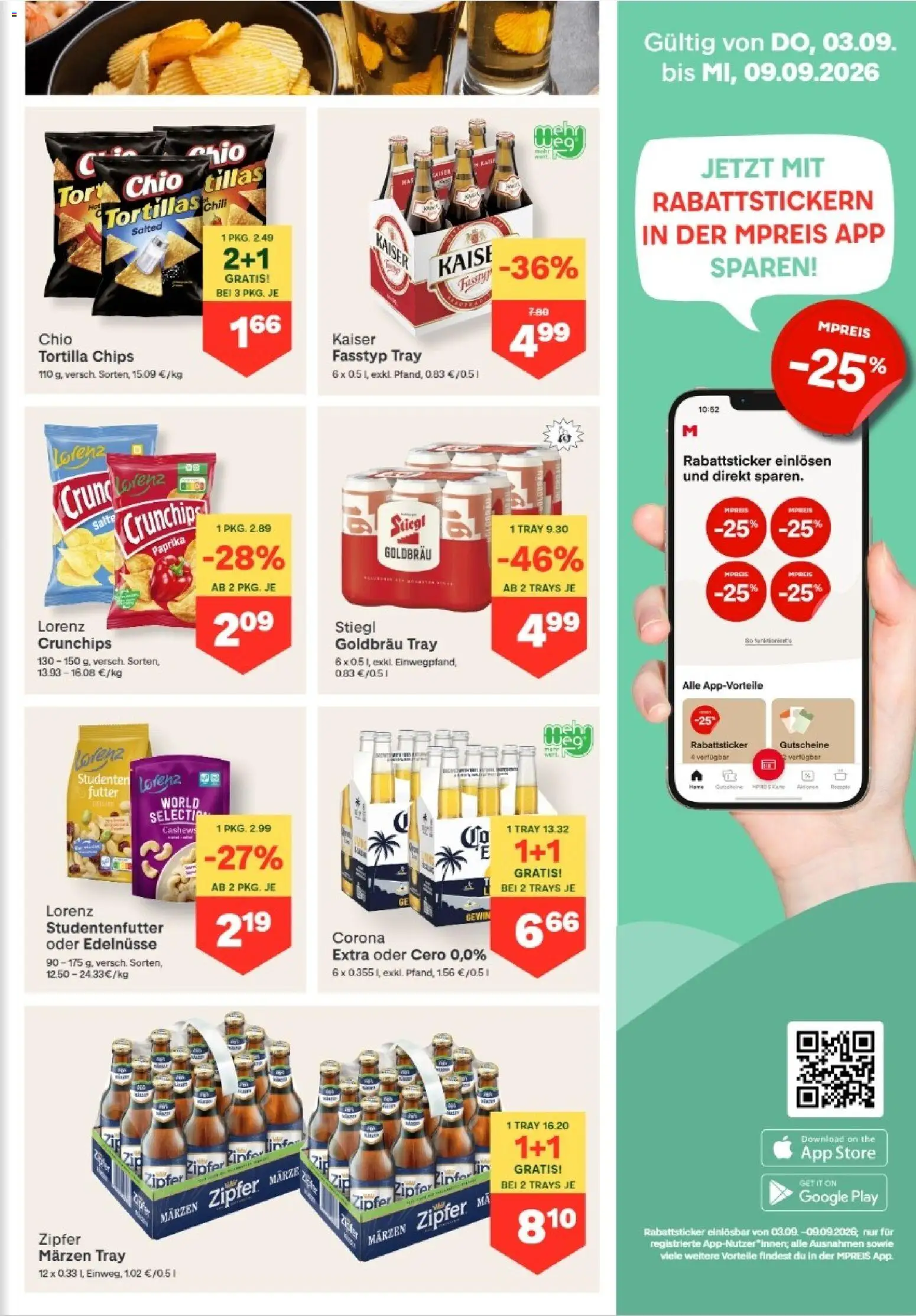 MPREIS Hohenems gültig ab 03.09.2026 | Seite: 9 | Produkte: Chips