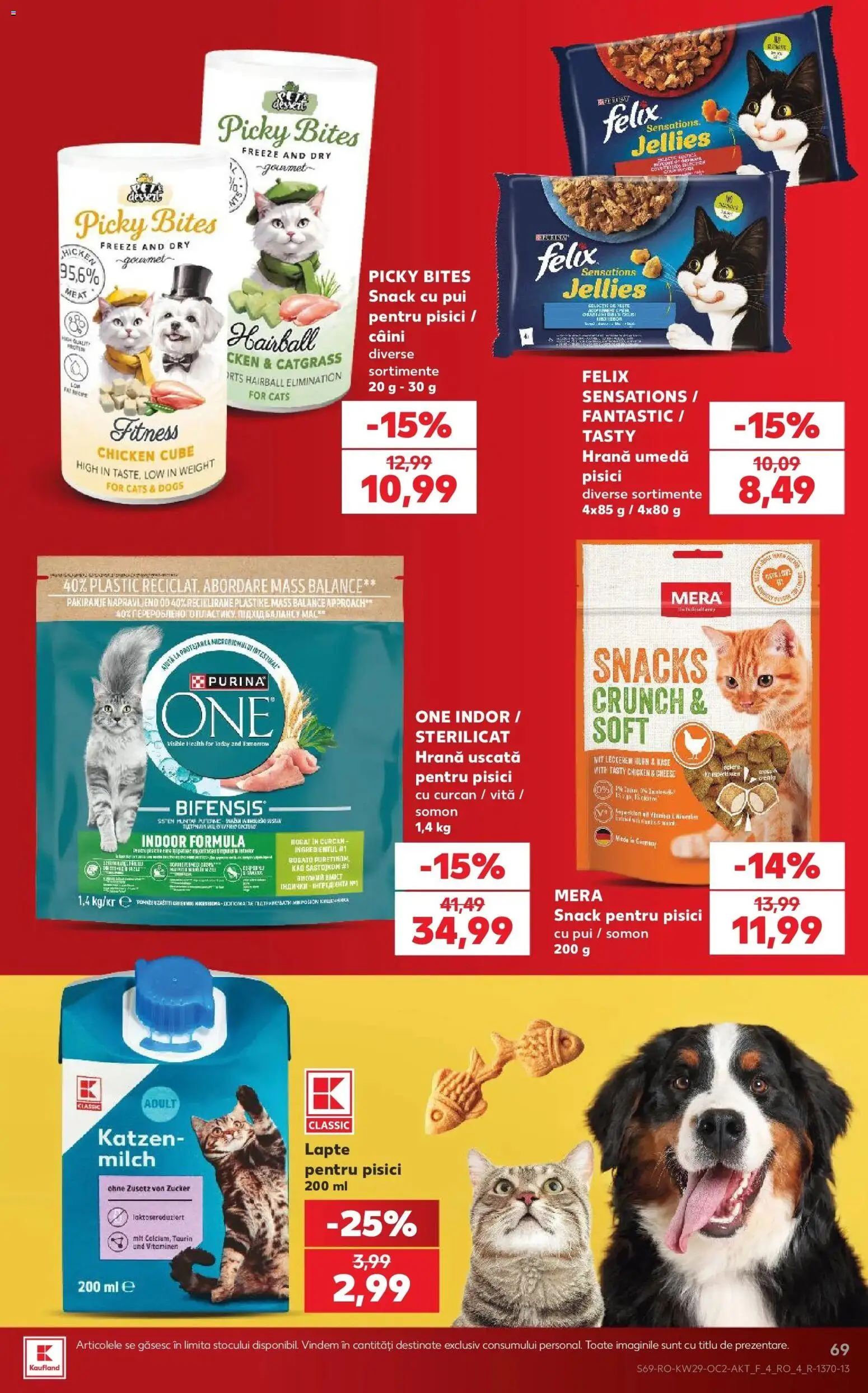 Noul catalog Kaufland – valabil de la 15.07.2026 | Pagină: 69 | Produse: Vită, Pui, Lapte, Somon