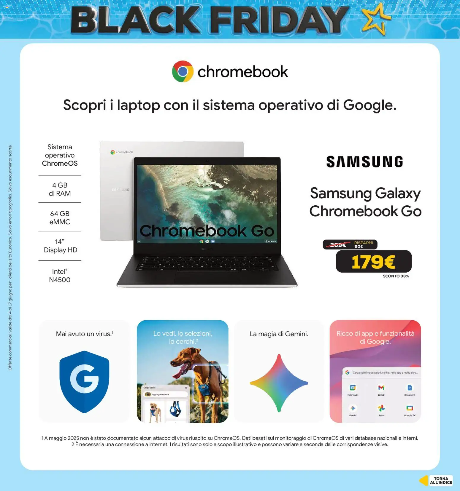 Volantino Euronics del 04.06.2026 | Pagina: 9 | Prodotti: Samsung Galaxy, Laptop, TV, Samsung